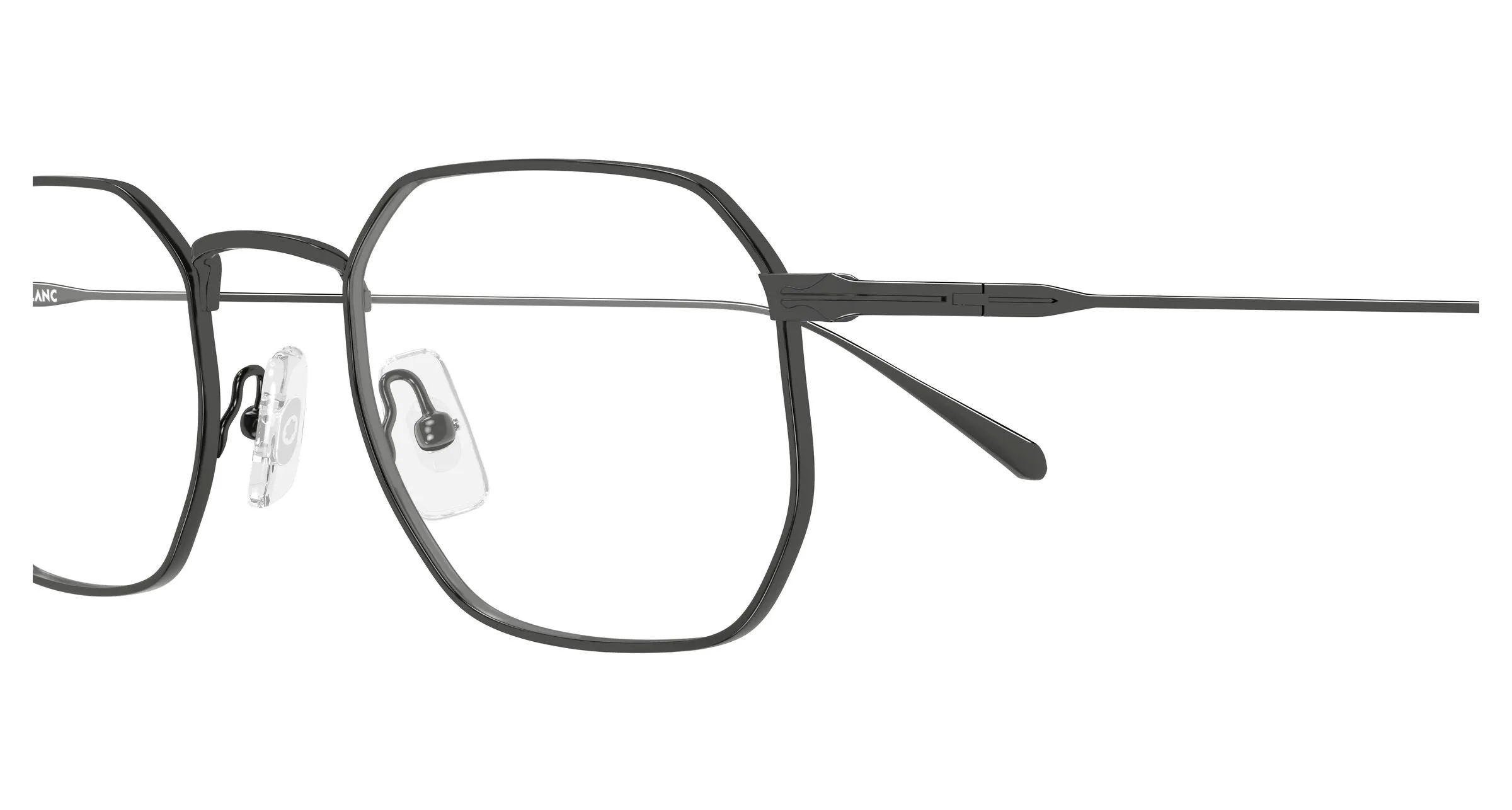 Montblanc MB0474O 003 Montature da vista Metallo Rutenio Trasparente Squadrata - immagine 3