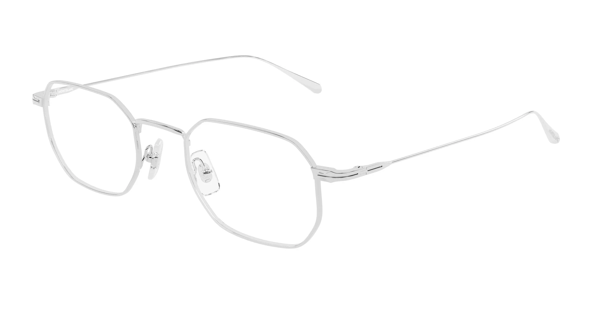 Montblanc MB0474O 002 Montature da vista Metallo Argento Trasparente Squadrata - immagine 1