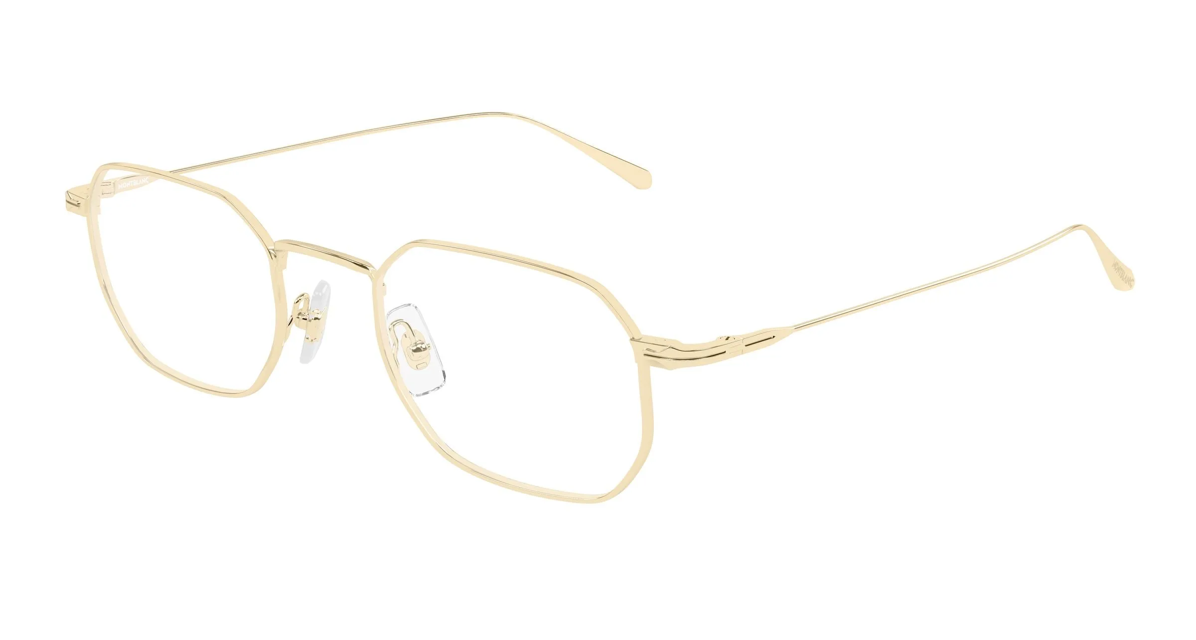 Montblanc MB0474O 001 Montature da vista Metallo Oro Trasparente Squadrata - immagine 1