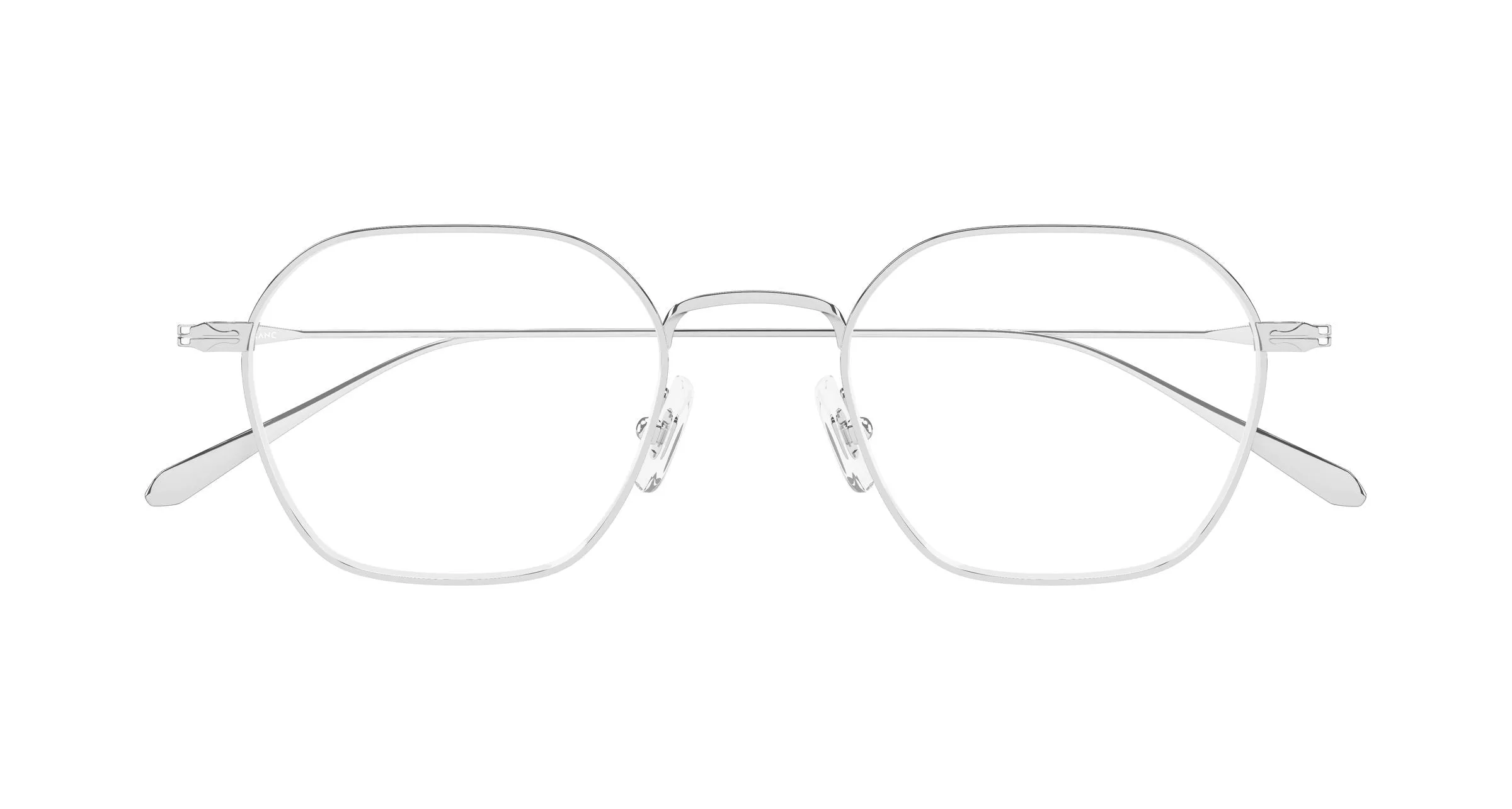 Montblanc MB0472O 002 Montature da vista Metallo Argento Trasparente Geometrica - immagine 2