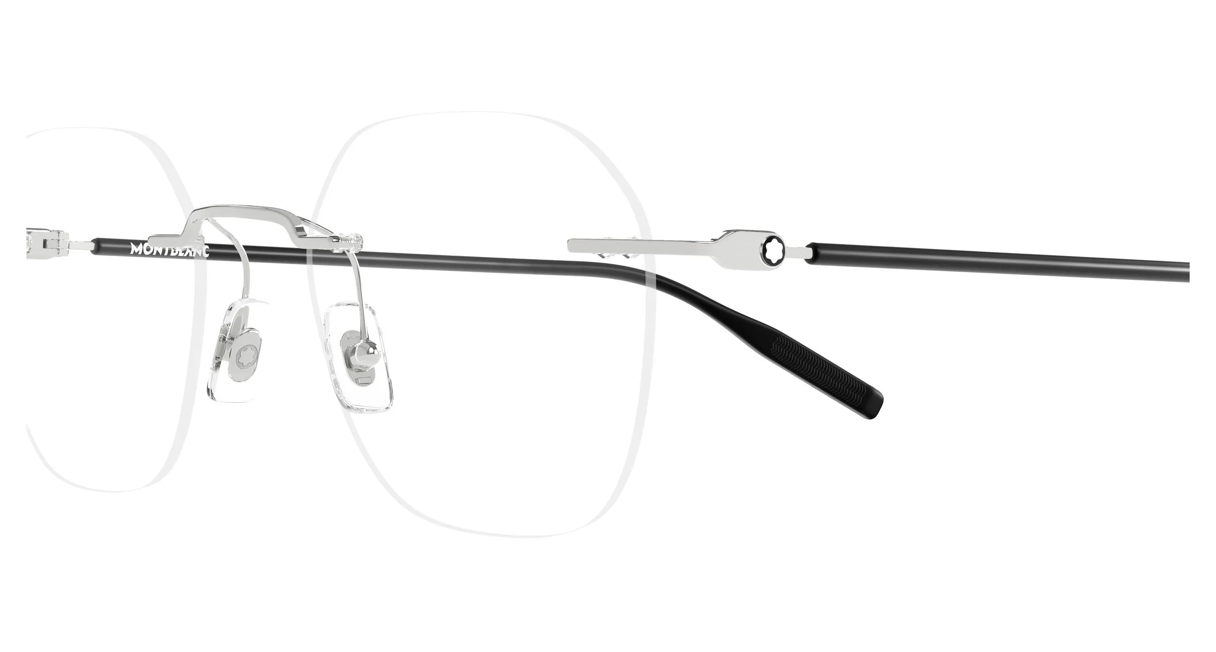 Montblanc MB0471O 002 Montature da vista Metallo Argento Trasparente Rotonda - immagine 3