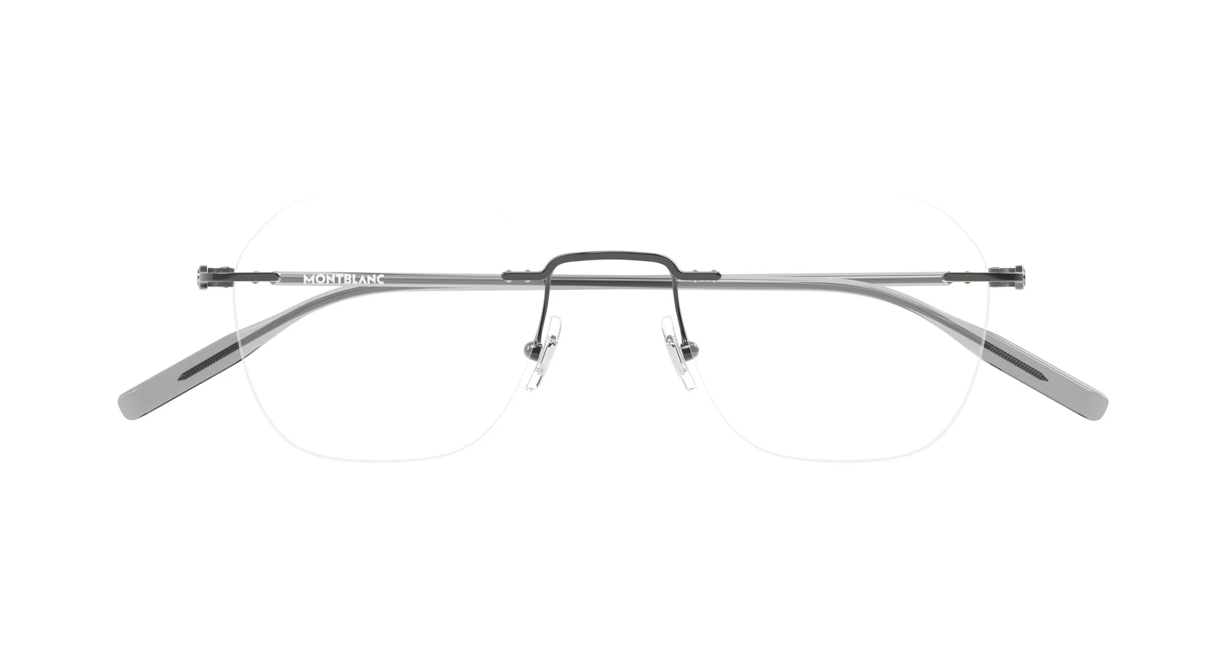 Montblanc MB0471O 001 Montature da vista Metallo Rutenio Trasparente Rotonda - immagine 2