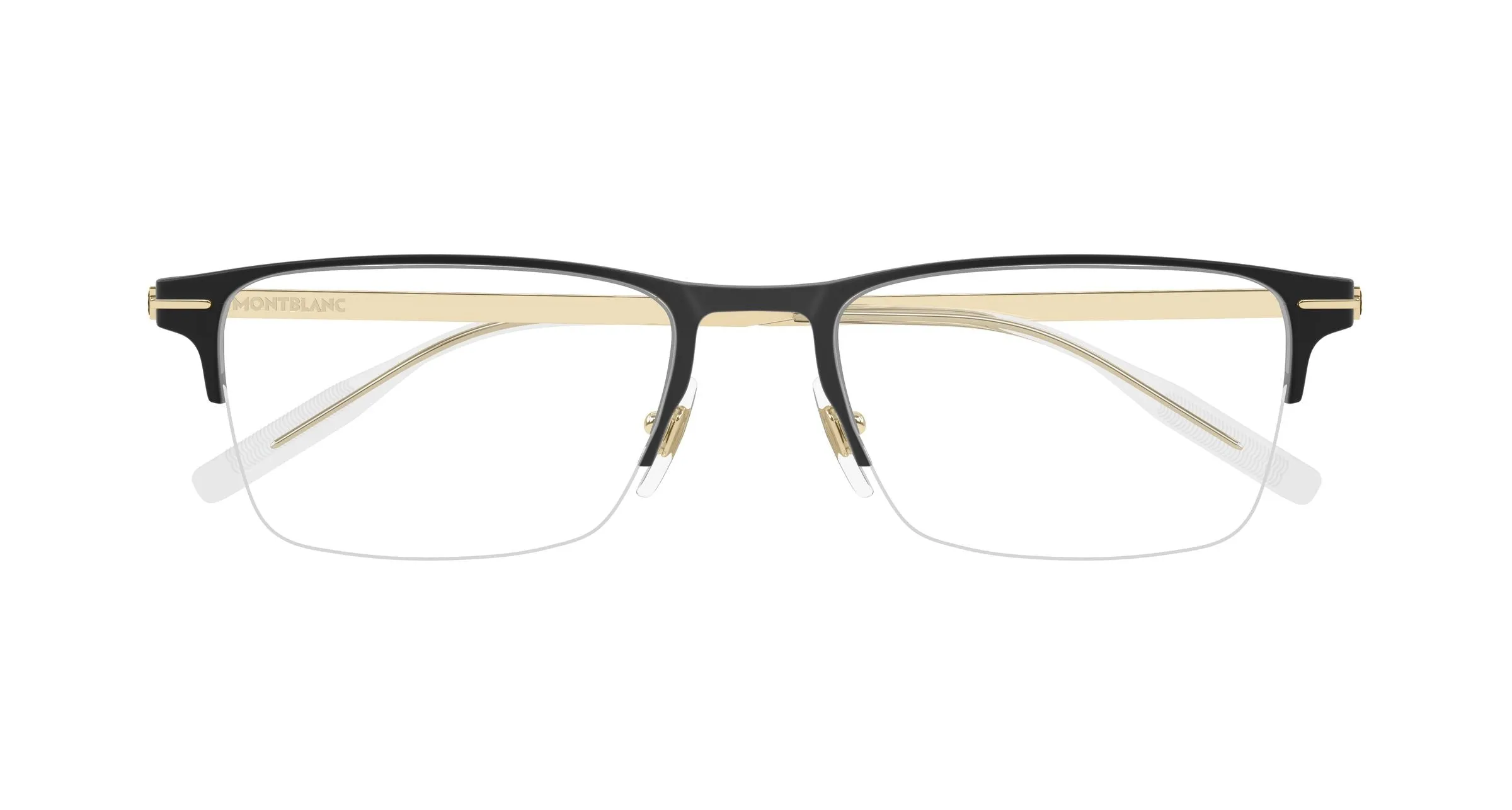 Montblanc MB0468O 002 Montature da vista Nero Trasparente Squadrata - immagine 2