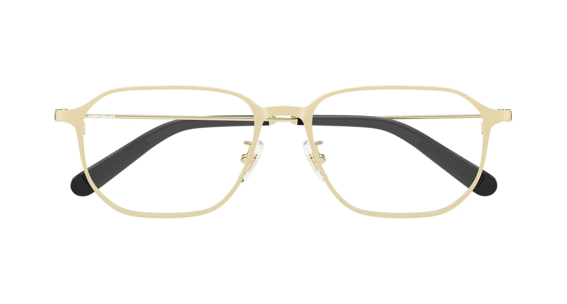 Montblanc MB0465OA 004 Montature da vista Metallo Oro Trasparente Geometrica - immagine 2