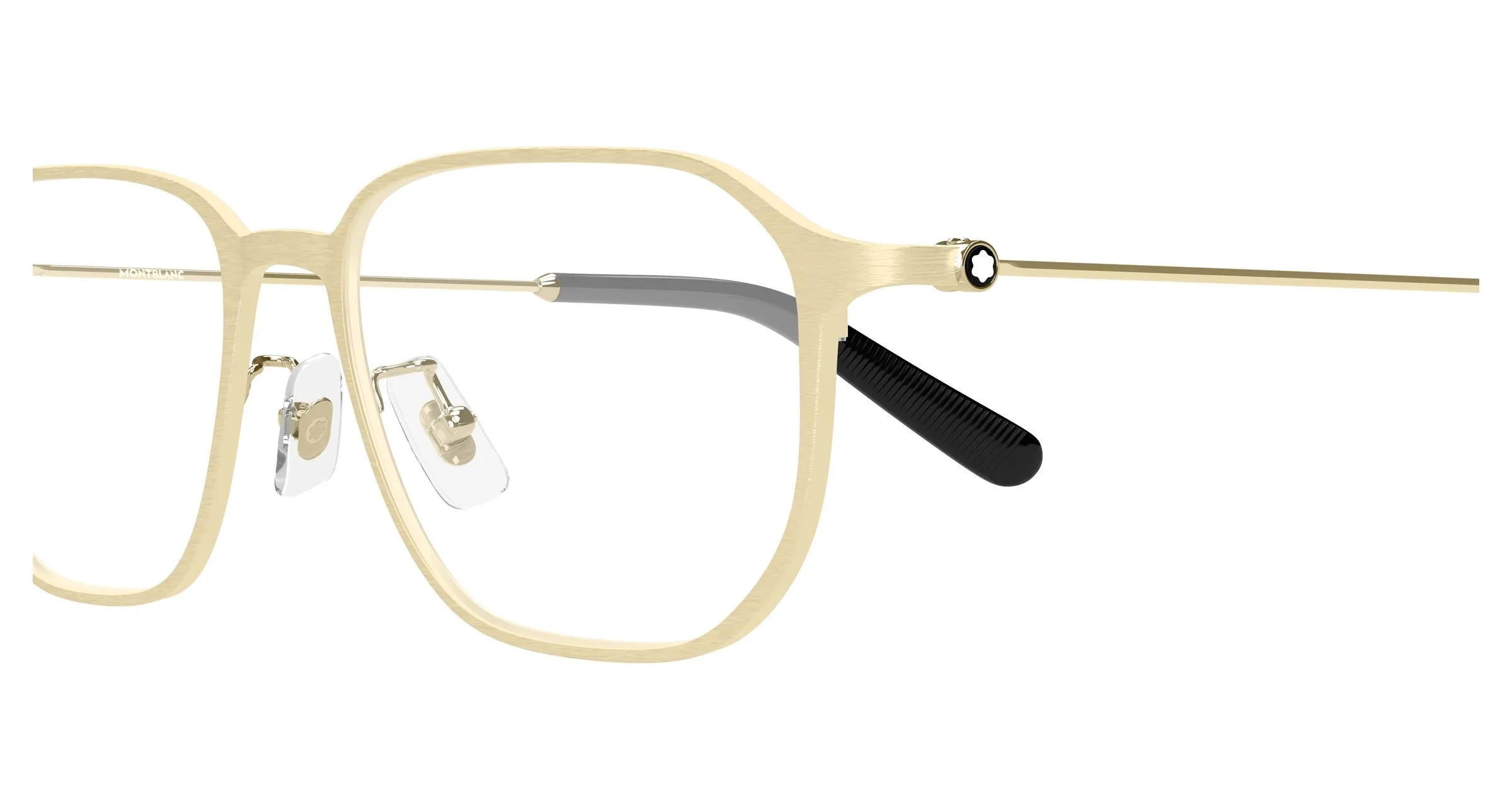 Montblanc MB0465OA 004 Montature da vista Metallo Oro Trasparente Geometrica - immagine 3