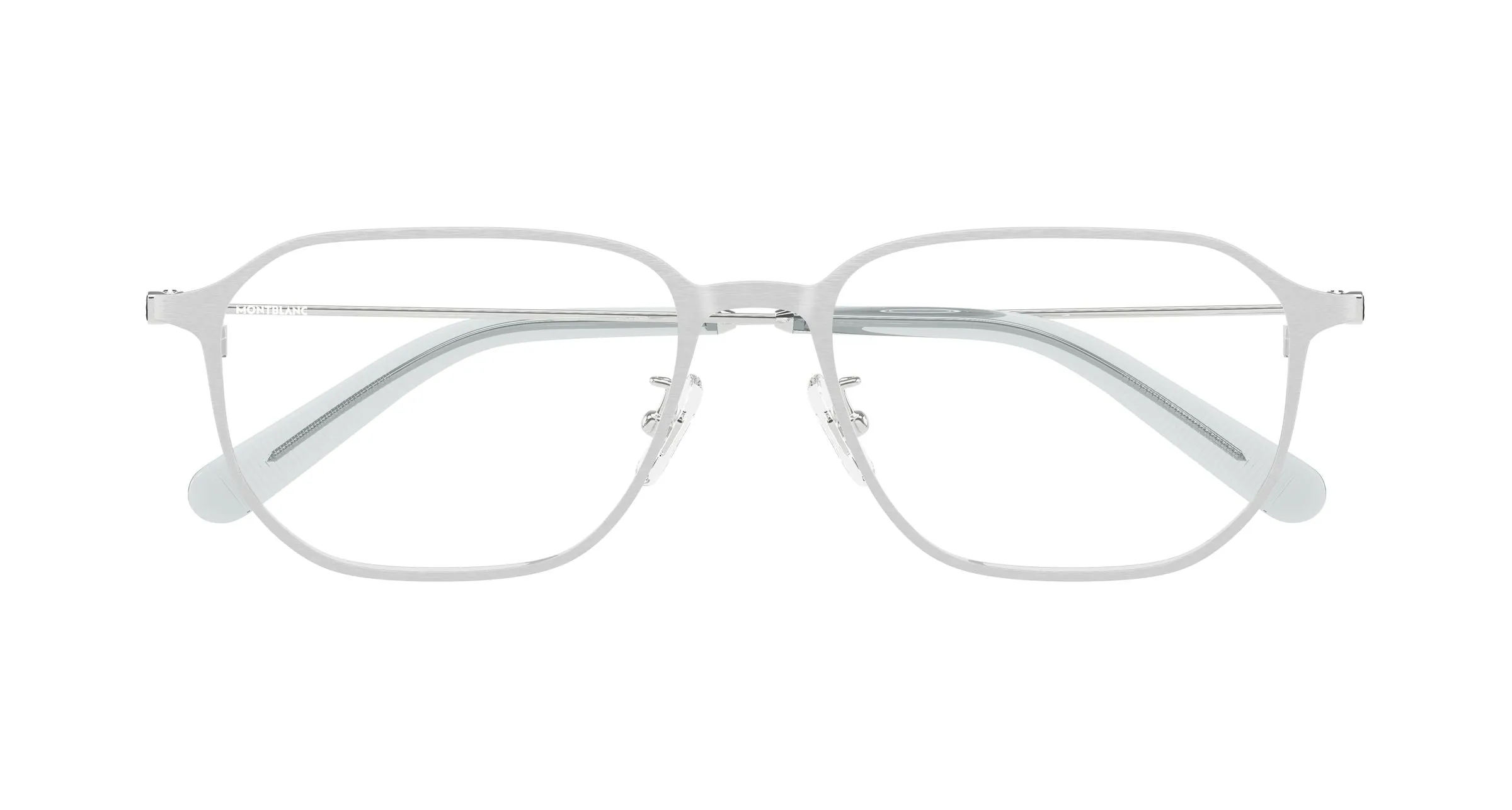 Montblanc MB0465OA 003 Montature da vista Metallo Argento Trasparente Geometrica - immagine 2