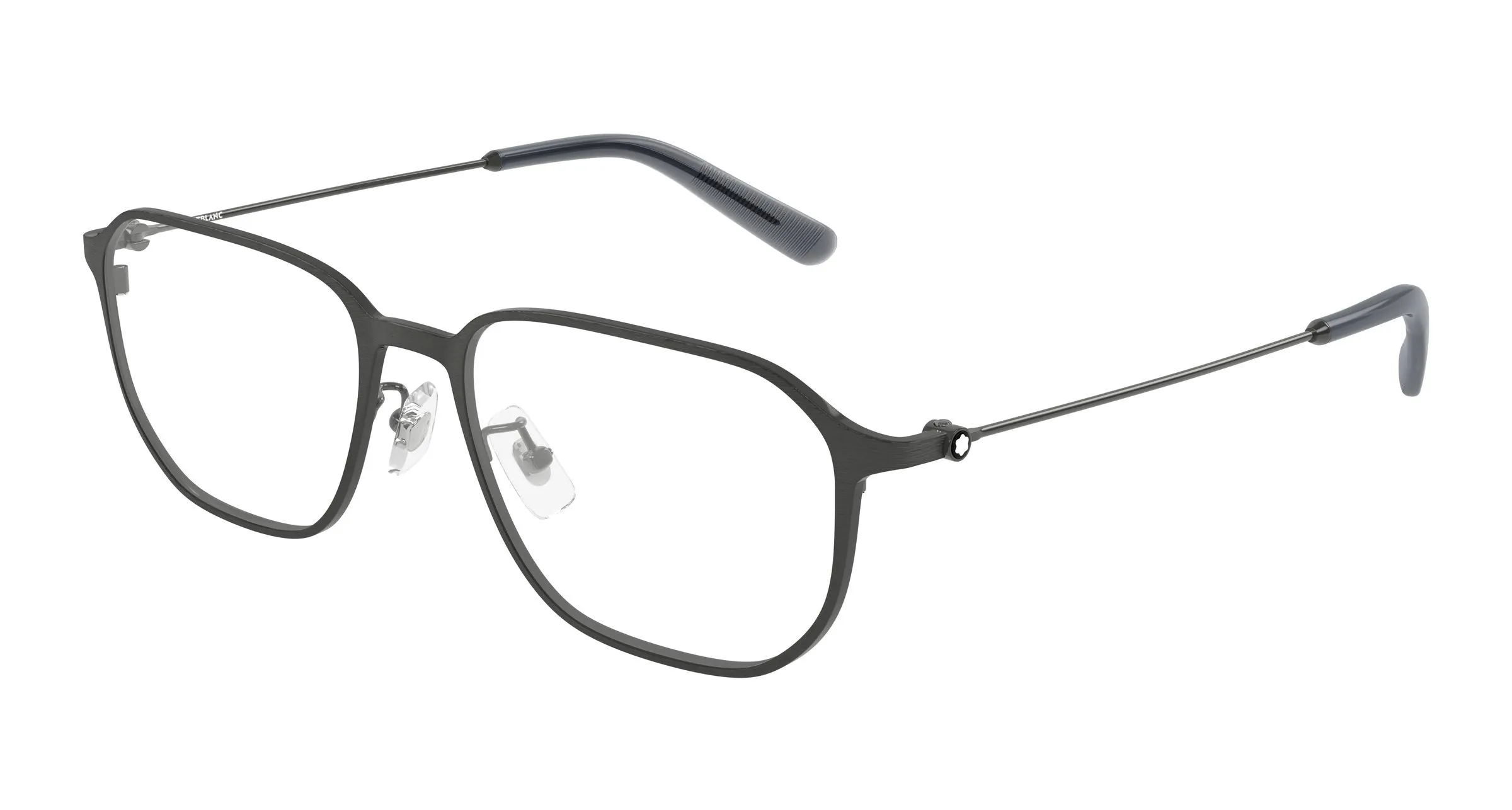 Montblanc MB0465OA 002 Montature da vista Metallo Rutenio Trasparente Geometrica - immagine 1