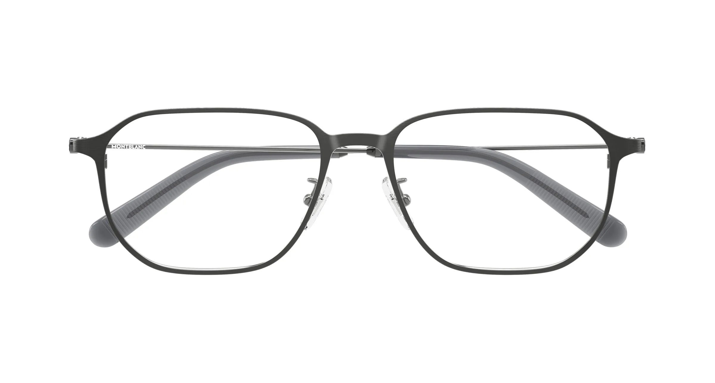 Montblanc MB0465OA 002 Montature da vista Metallo Rutenio Trasparente Geometrica - immagine 2