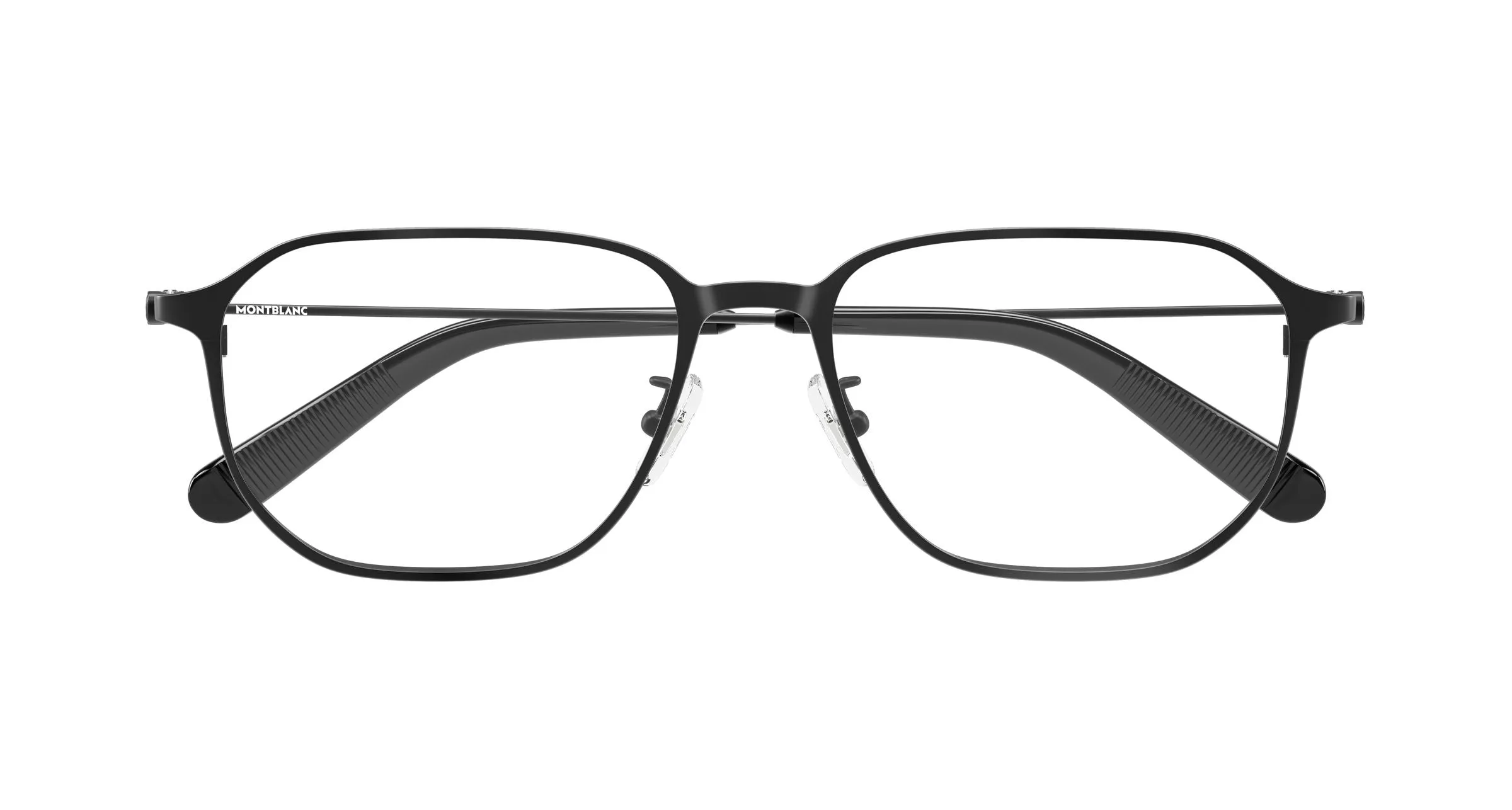 Montblanc MB0465OA 001 Montature da vista Metallo Nero Trasparente Geometrica - immagine 2