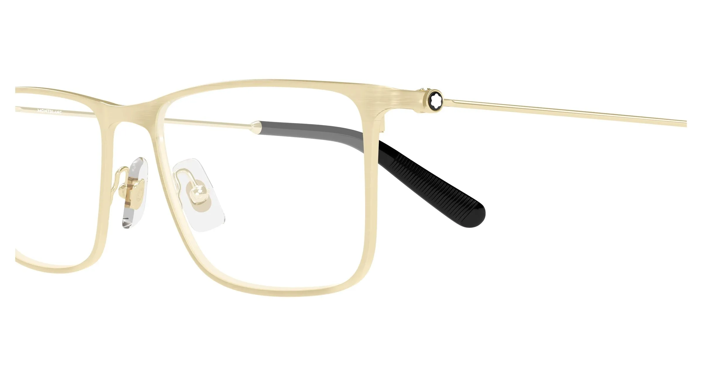 Montblanc MB0464O 008 Montature da vista Metallo Oro Trasparente Squadrata - immagine 3