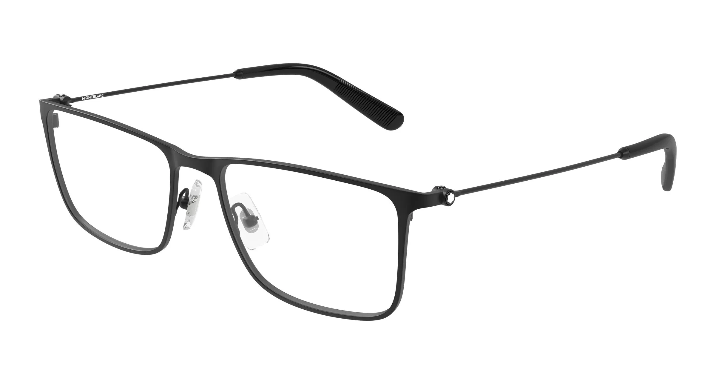 Montblanc MB0464O 005 Montature da vista Metallo Nero Trasparente Squadrata - immagine 1