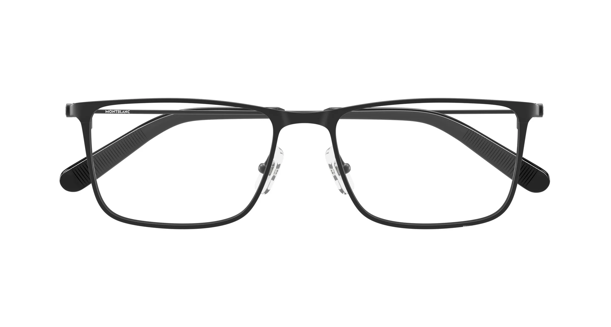 Montblanc MB0464O 005 Montature da vista Metallo Nero Trasparente Squadrata - immagine 2