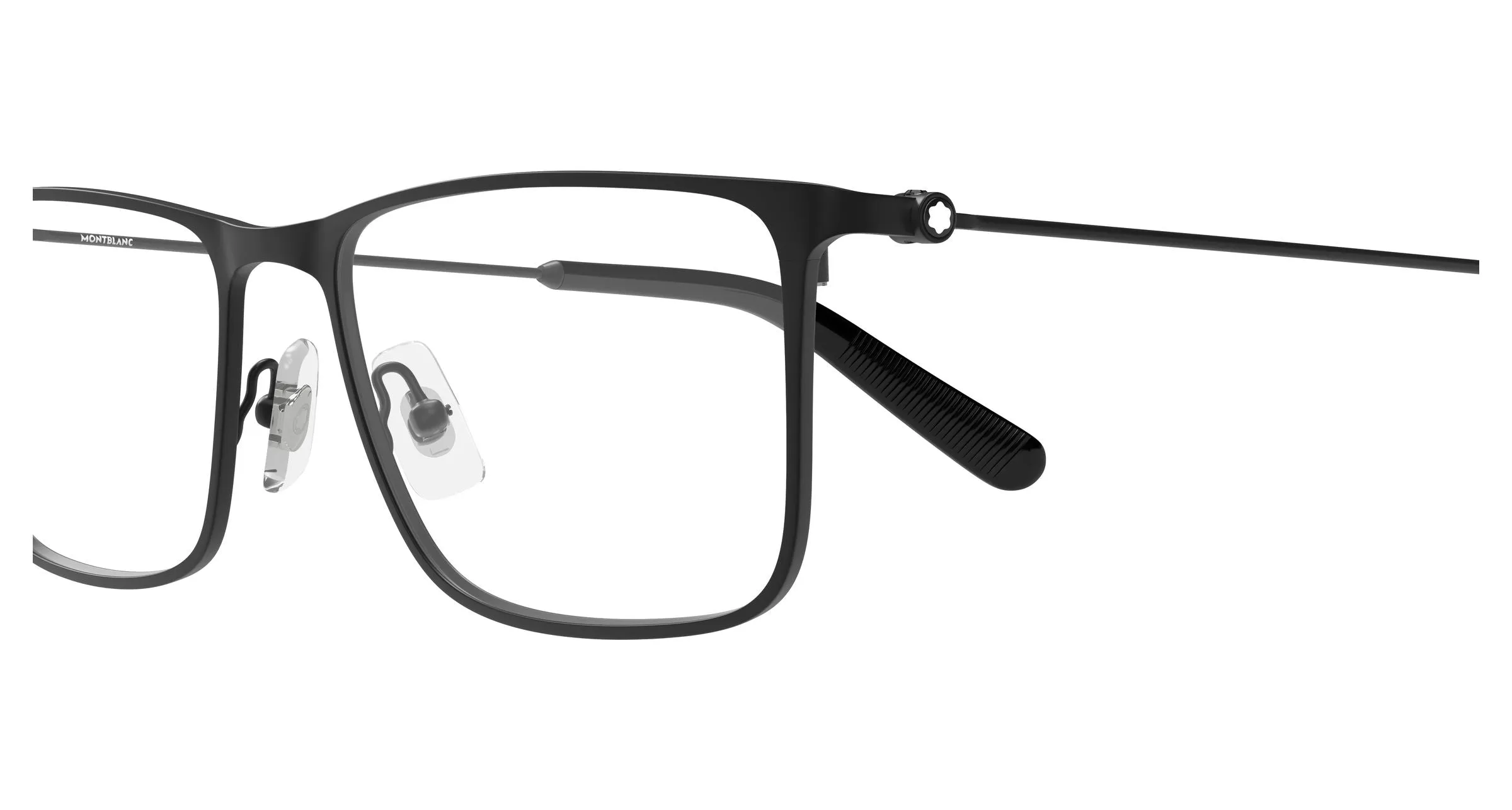 Montblanc MB0464O 005 Montature da vista Metallo Nero Trasparente Squadrata - immagine 3