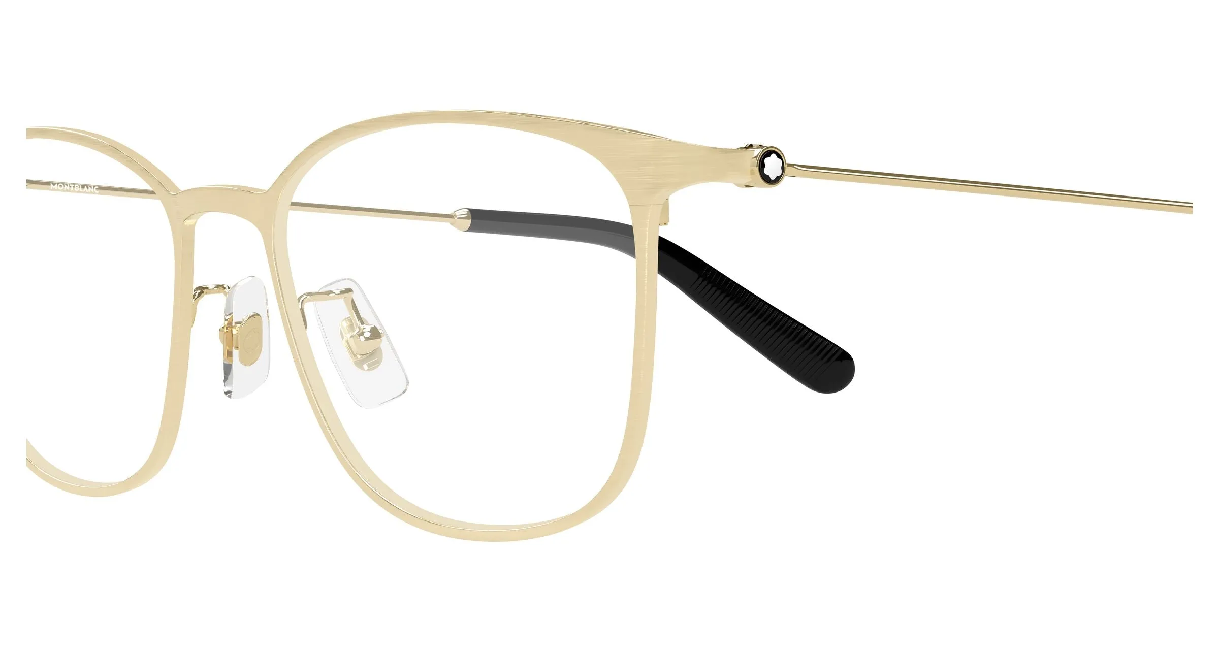 Montblanc MB0463OL 008 Montature da vista Metallo Oro Trasparente Squadrata - immagine 3
