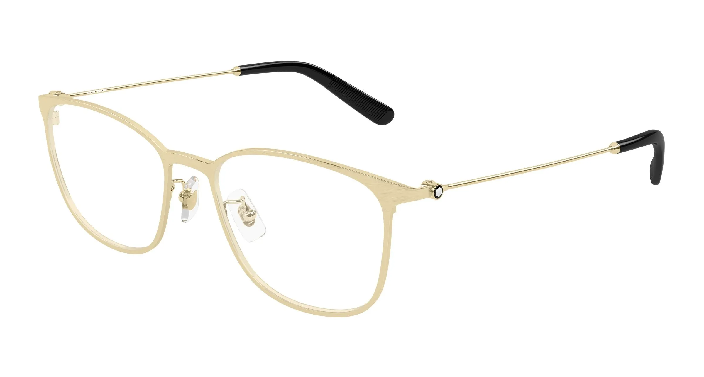 Montblanc MB0463OL 004 Montature da vista Metallo Oro Trasparente Squadrata - immagine 1