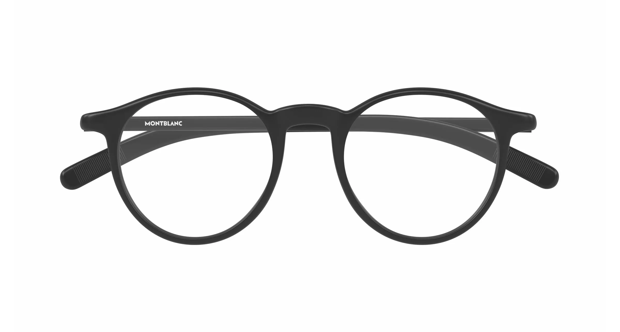 Montblanc MB0329O 005 Montature da vista Acetato Nero Trasparente Rotonda - immagine 2