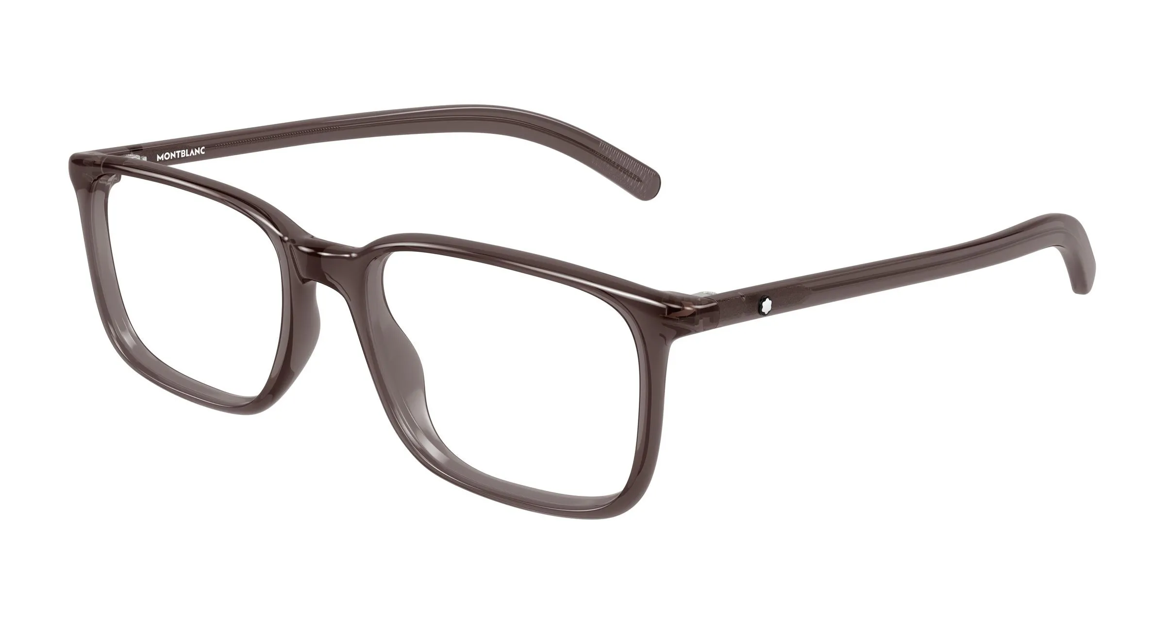 Montblanc MB0328O 006 Montature da vista Acetato Marrone Trasparente Squadrata - immagine 1