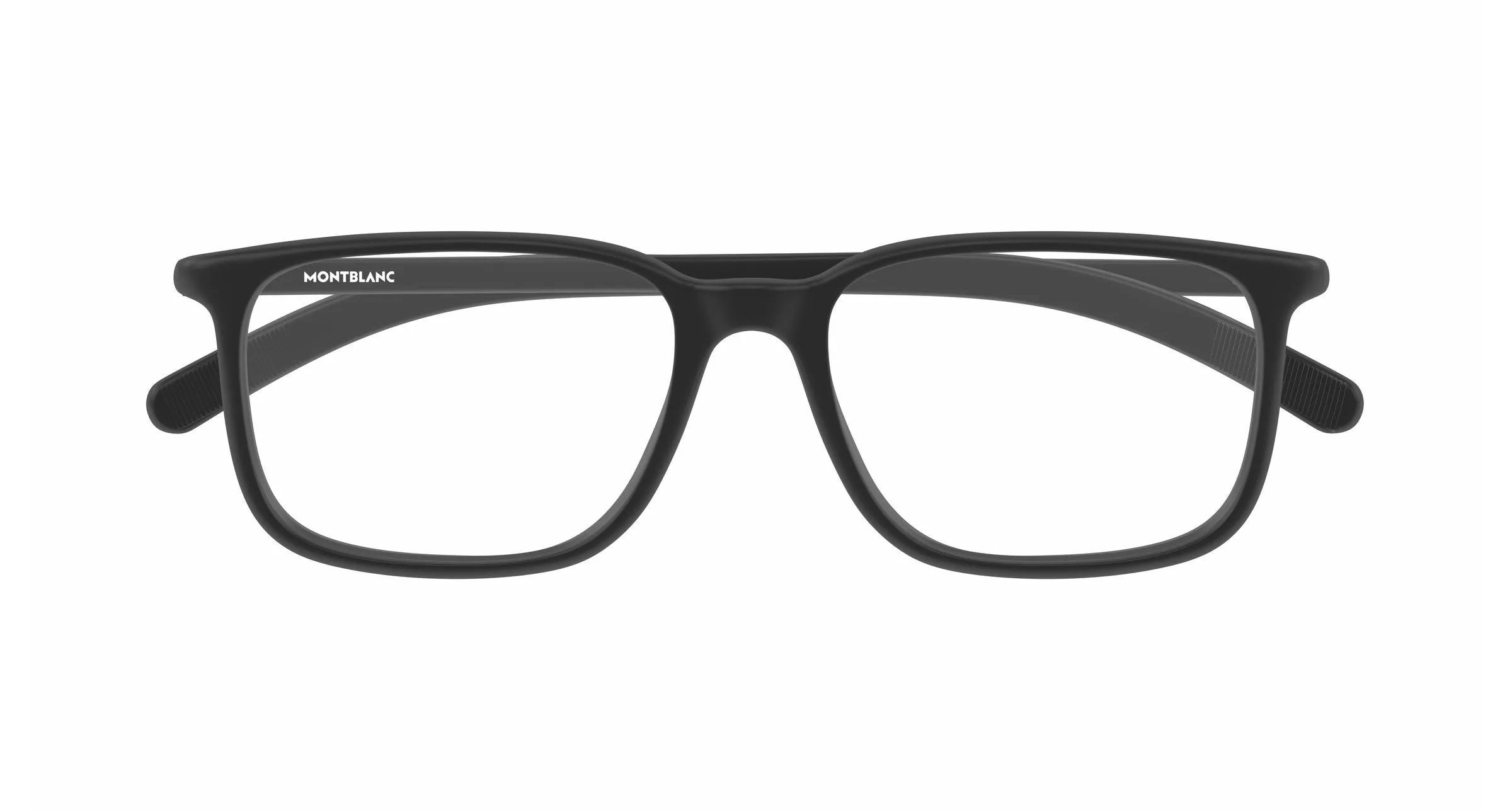 Montblanc MB0328O 005 Montature da vista Acetato Nero Trasparente Squadrata - immagine 2
