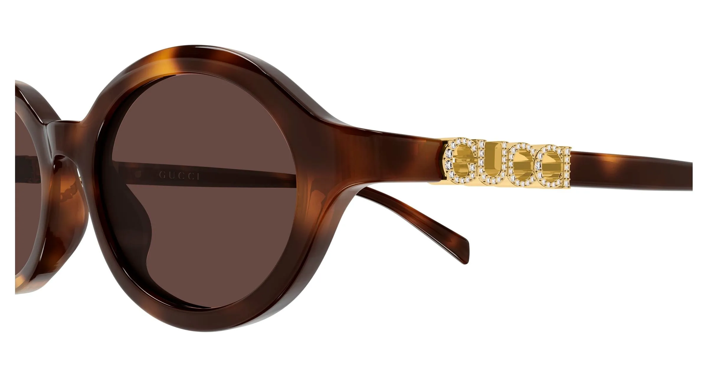 Gucci GG2153S 006 Occhiali da sole Acetato Havana Marrone Rotonda - immagine 3