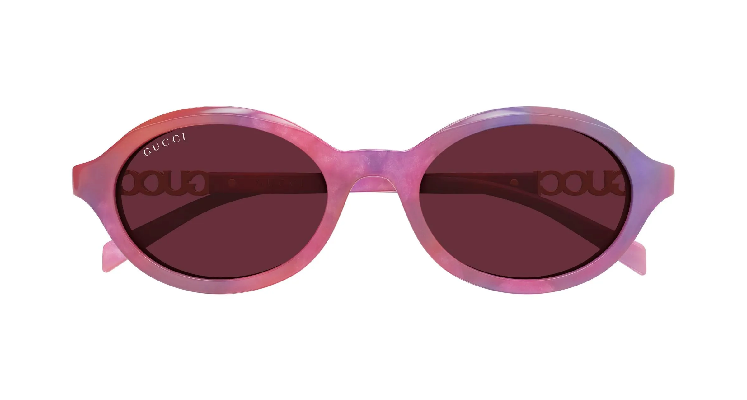 Gucci GG2153S 005 Occhiali da sole Acetato Havana Viola Rotonda - immagine 2