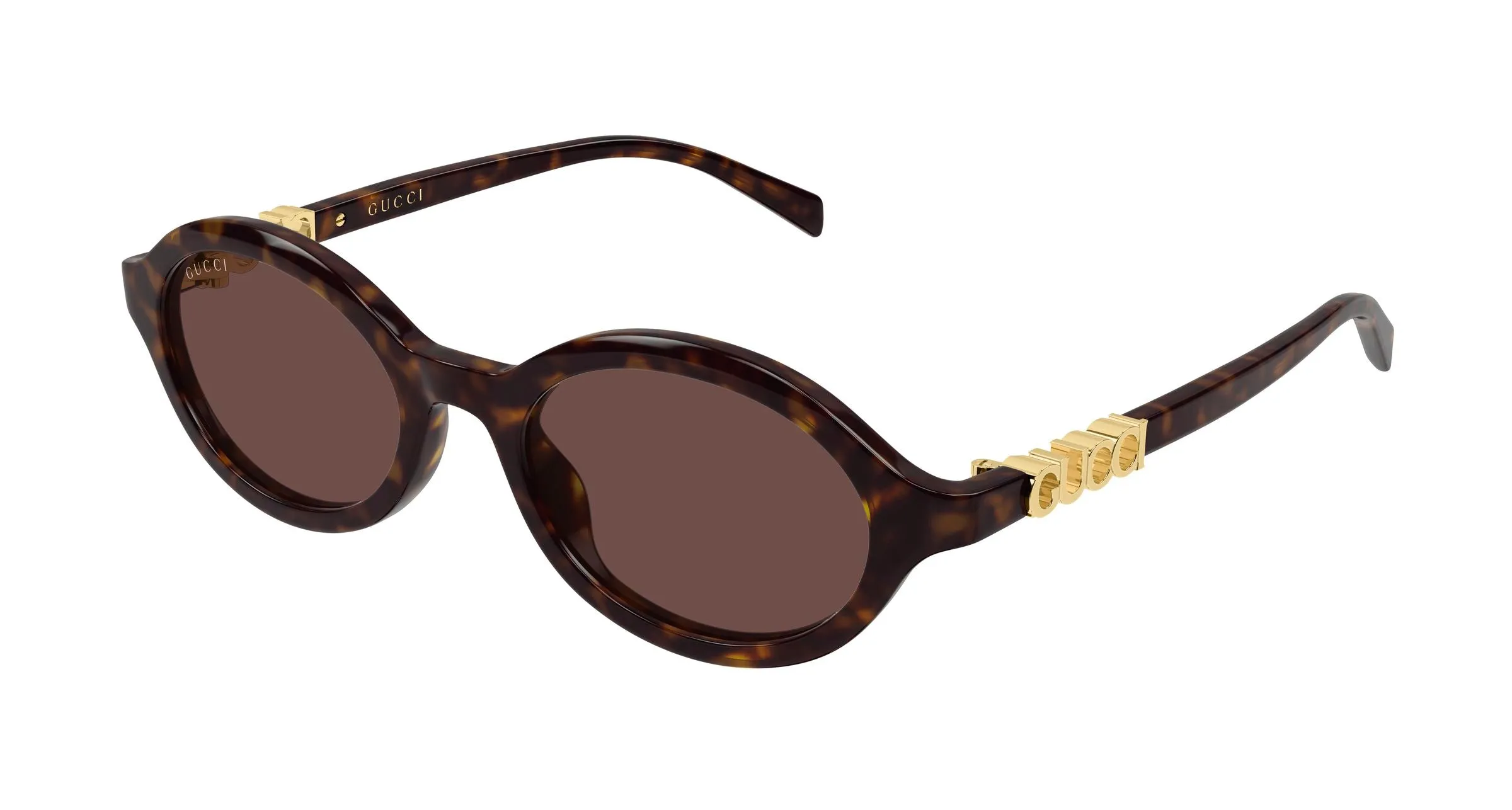 Gucci GG2153S 002 Occhiali da sole Acetato Havana Marrone Rotonda - immagine 1