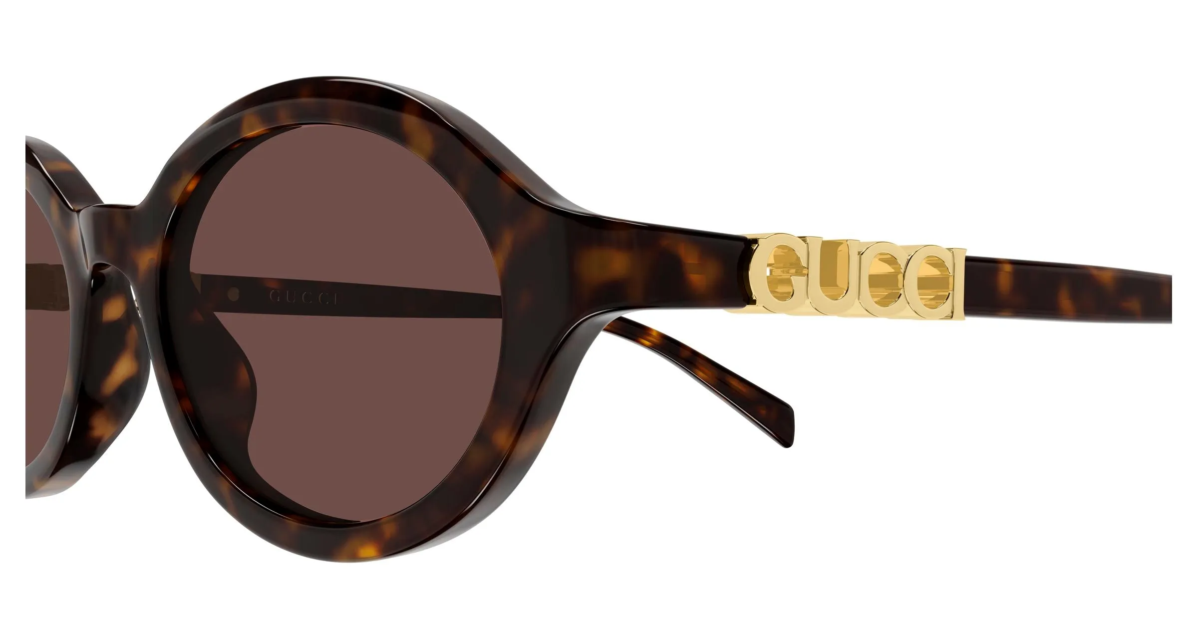 Gucci GG2153S 002 Occhiali da sole Acetato Havana Marrone Rotonda - immagine 3