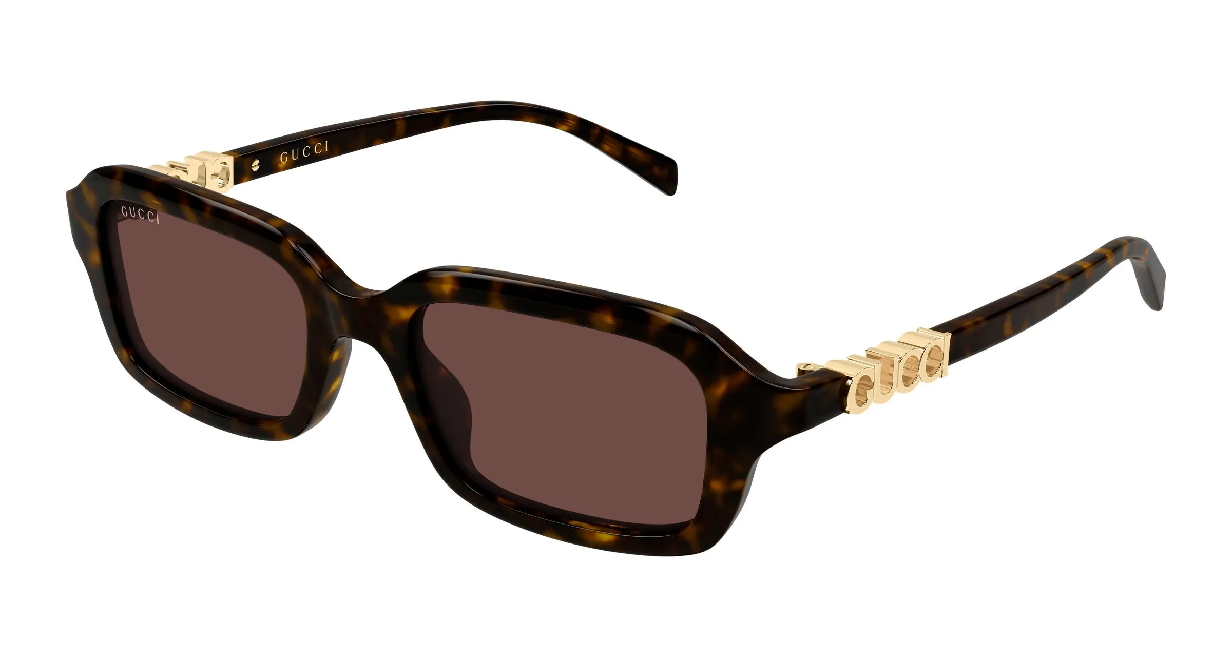 Gucci GG2152S 002 Occhiali da sole Acetato Havana Marrone Squadrata - immagine 1