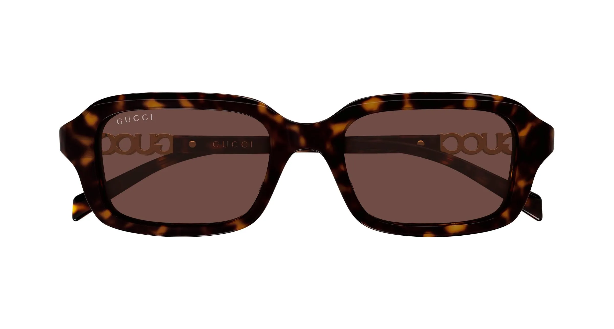 Gucci GG2152S 002 Occhiali da sole Acetato Havana Marrone Squadrata - immagine 2