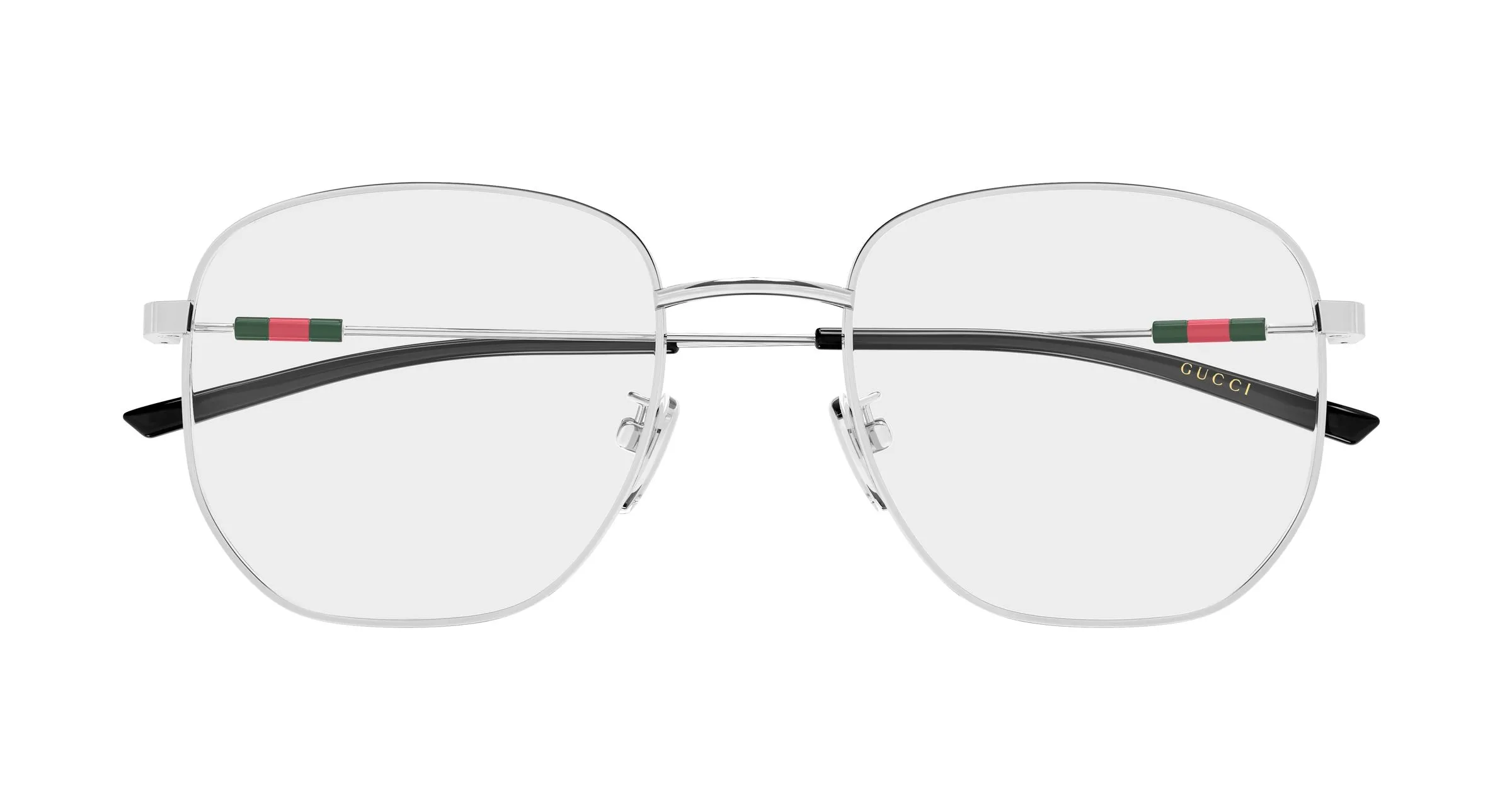 Gucci GG2140OK 002 Montature da vista Metallo Argento Trasparente Rotonda - immagine 2