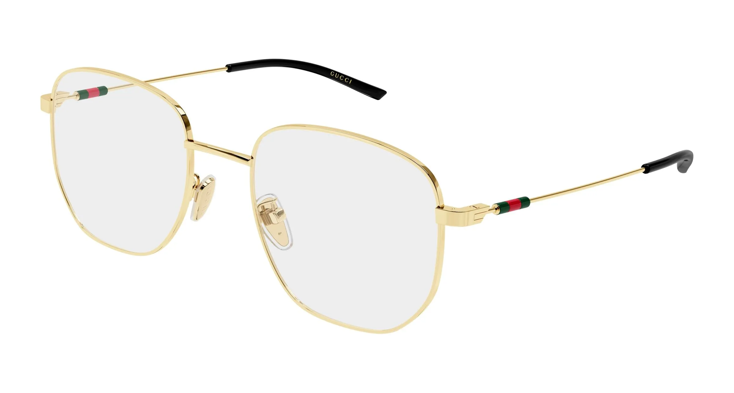 Gucci GG2140OK 001 Montature da vista Metallo Oro Trasparente Rotonda - immagine 1