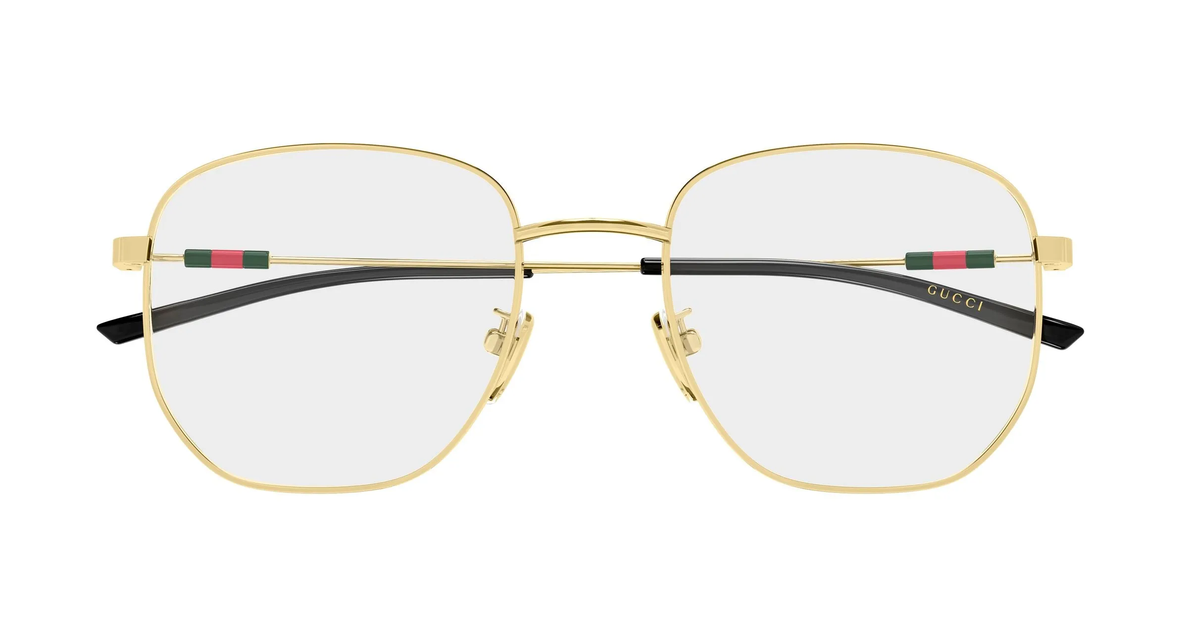 Gucci GG2140OK 001 Montature da vista Metallo Oro Trasparente Rotonda - immagine 2