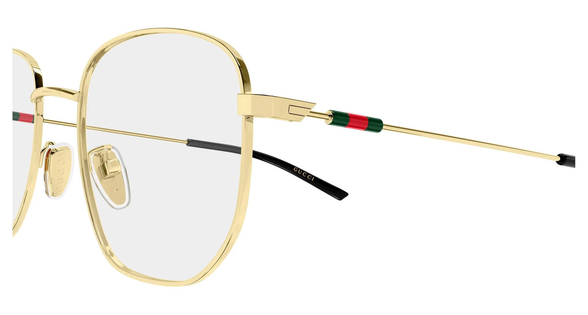 Gucci GG2140OK 001 Montature da vista Metallo Oro Trasparente Rotonda - immagine 3
