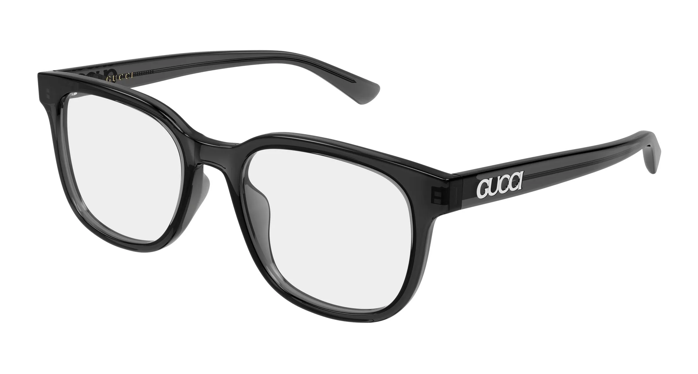 Gucci GG2138OK 002 Montature da vista Acetato Grigio Trasparente Rotonda - immagine 1