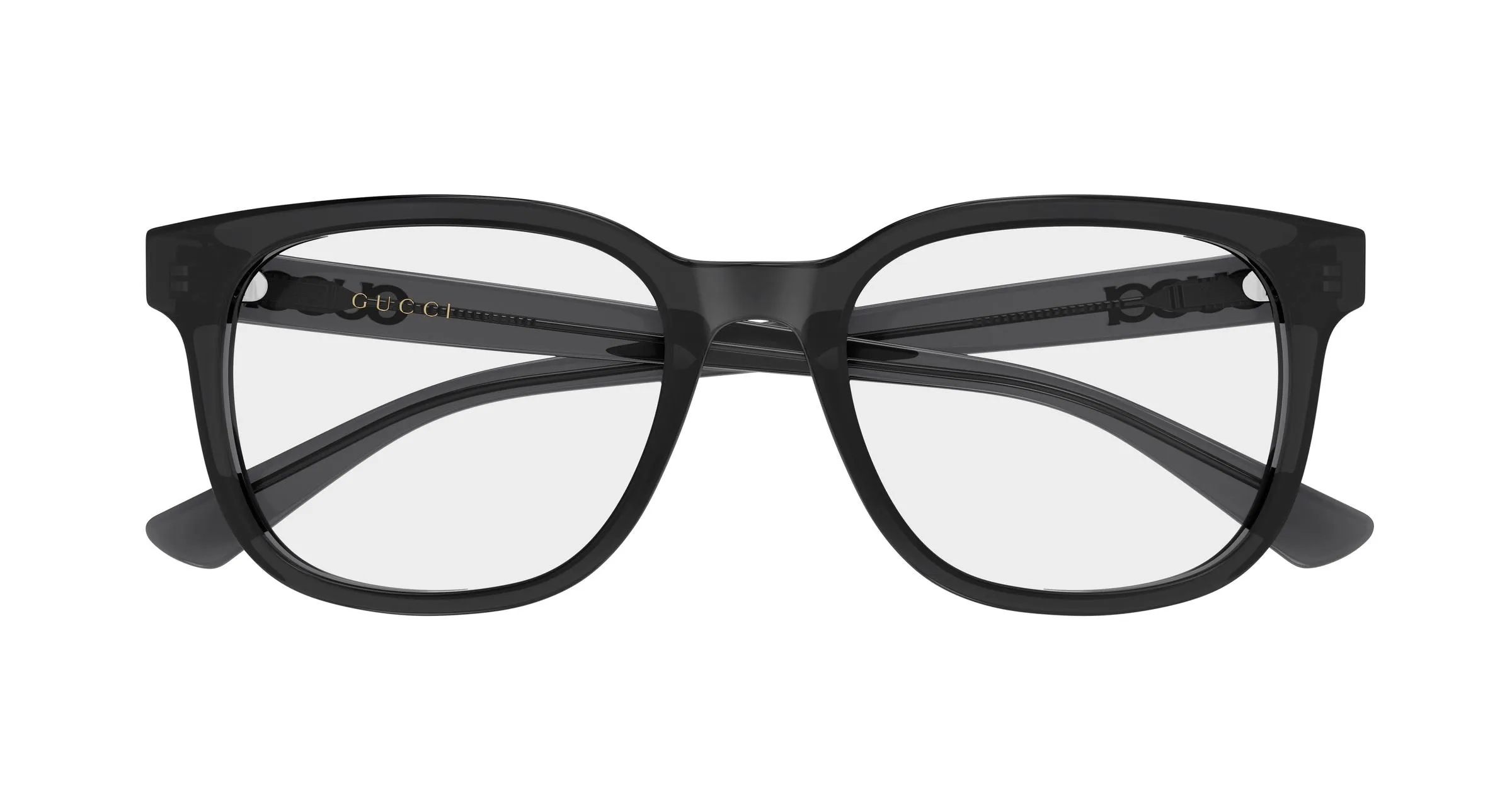 Gucci GG2138OK 002 Montature da vista Acetato Grigio Trasparente Rotonda - immagine 2