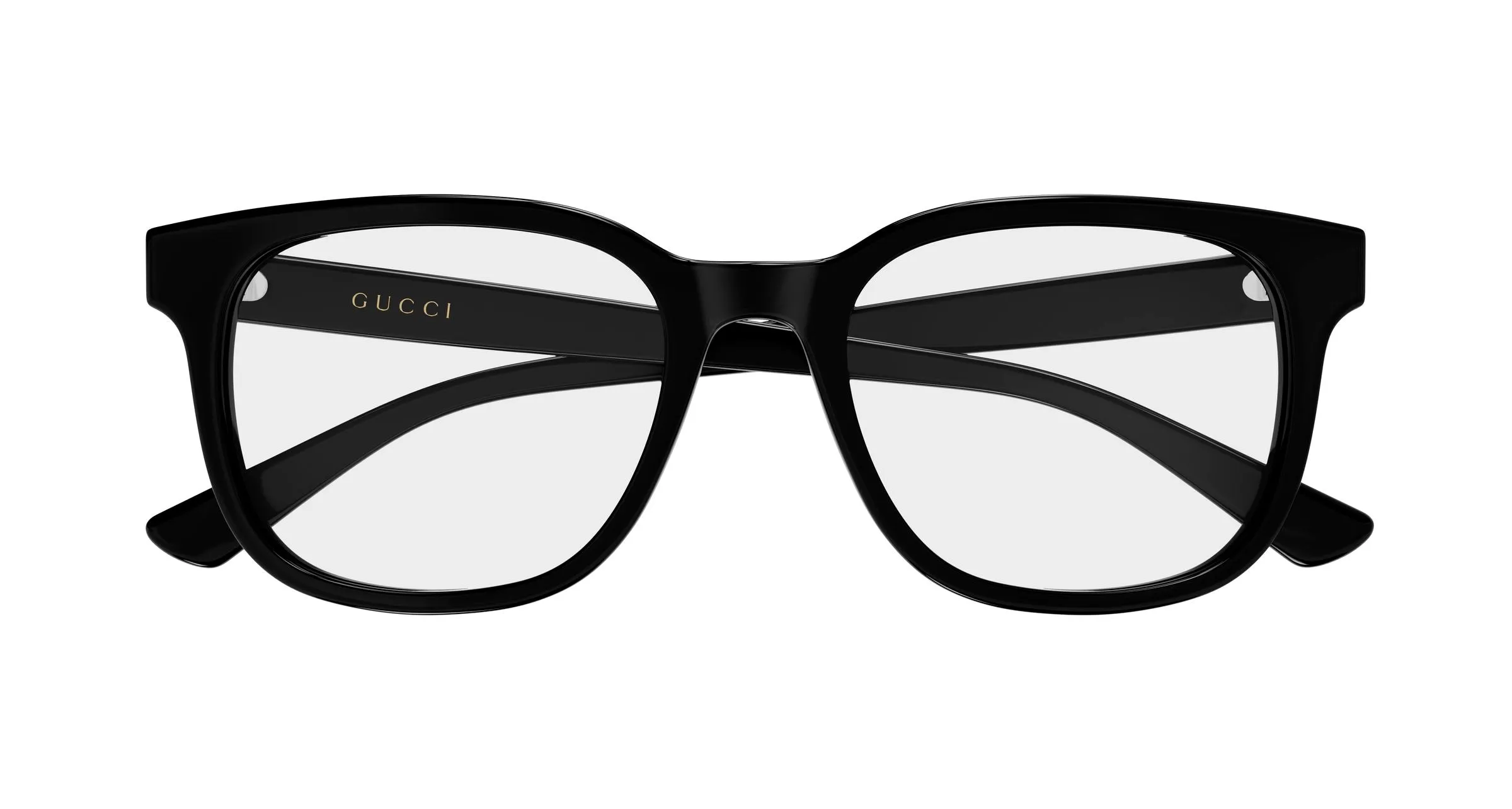 Gucci GG2138OK 001 Montature da vista Acetato Nero Trasparente Rotonda - immagine 2