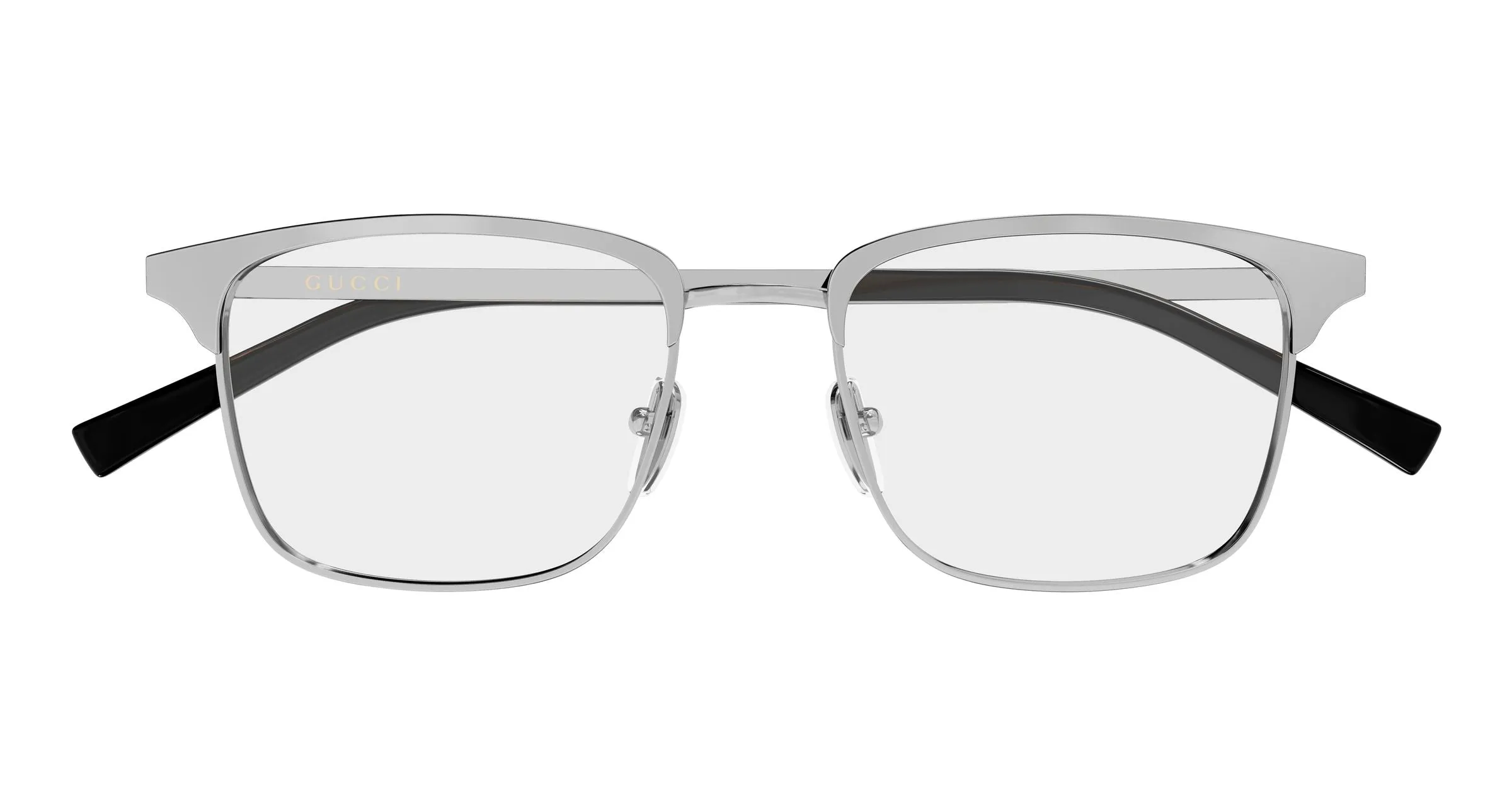 Gucci GG2135O 002 Montature da vista Metallo Rutenio Trasparente Squadrata - immagine 2