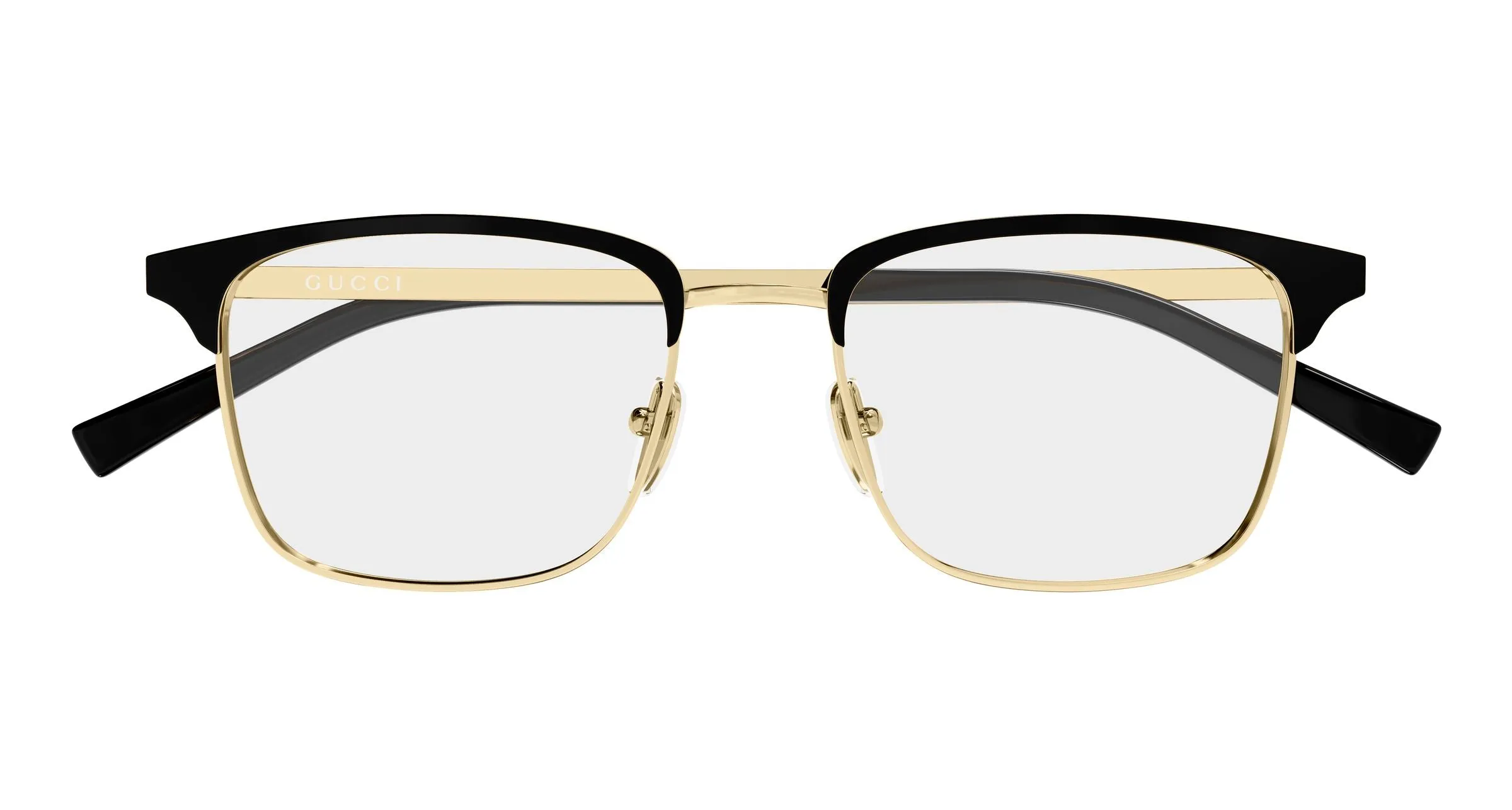 Gucci GG2135O 001 Montature da vista Metallo Oro Trasparente Squadrata - immagine 2