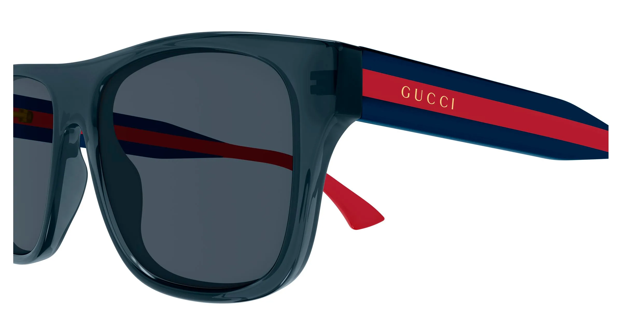 Gucci GG2119S 004 Occhiali da sole Acetato Blu Blu Squadrata - immagine 3