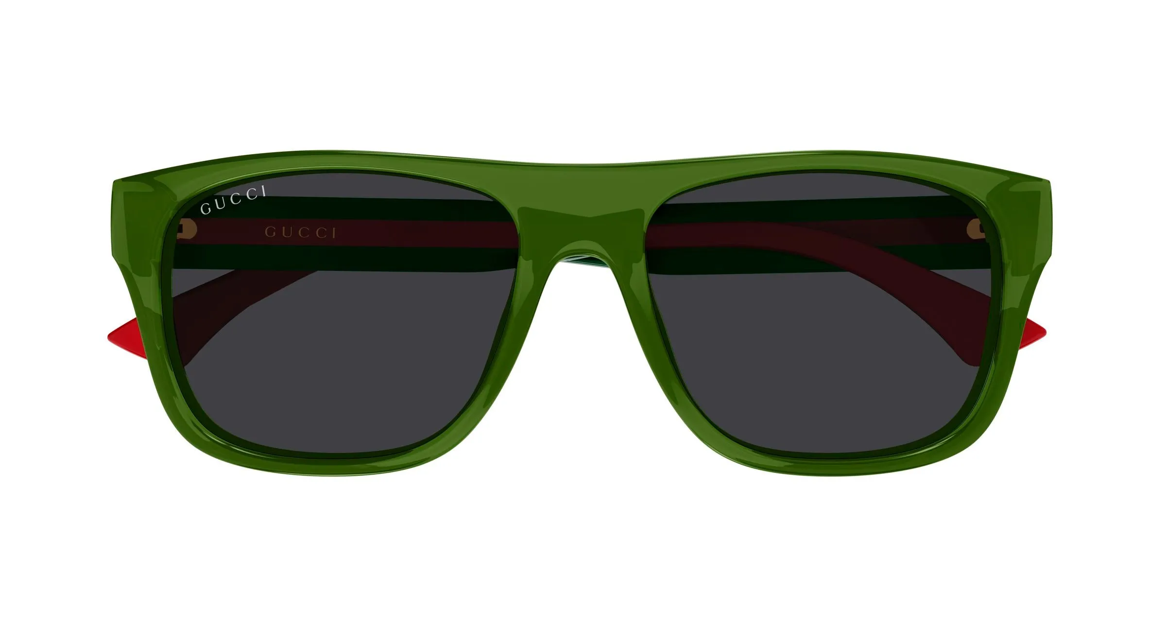 Gucci GG2119S 003 Occhiali da sole Acetato Verde Grigio Squadrata - immagine 2