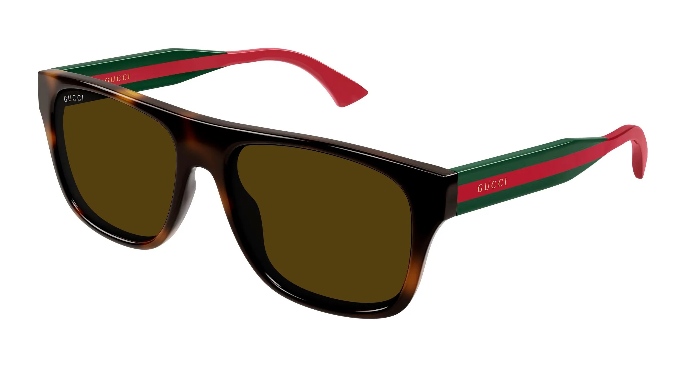 Gucci GG2119S 002 Occhiali da sole Acetato Havana Marrone Squadrata - immagine 1