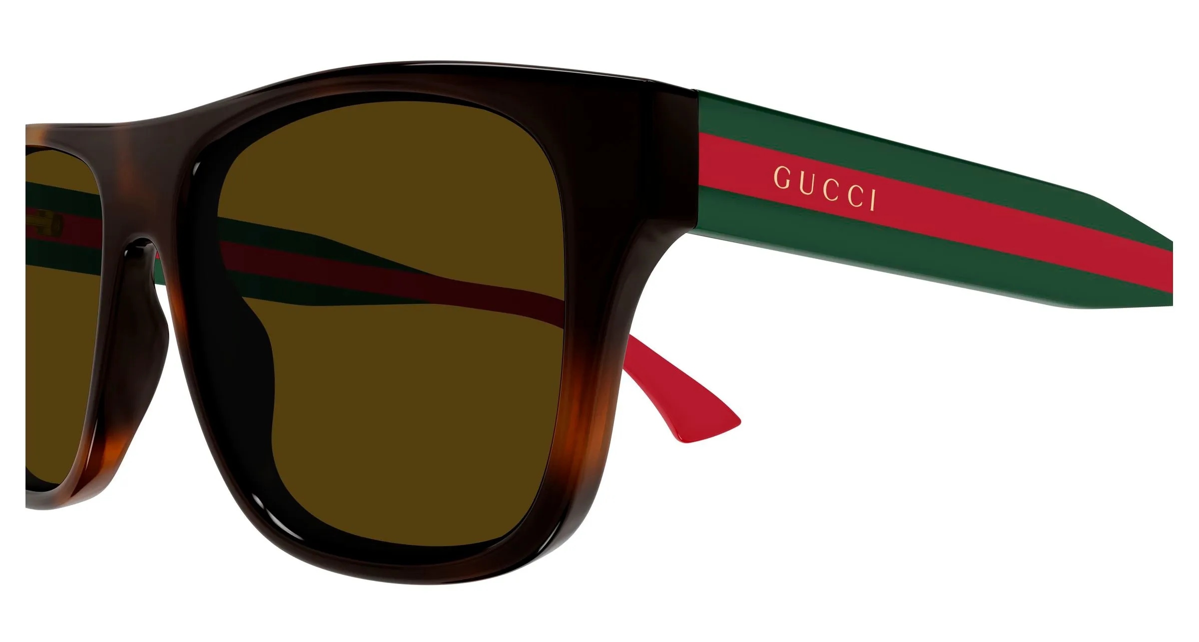 Gucci GG2119S 002 Occhiali da sole Acetato Havana Marrone Squadrata - immagine 3