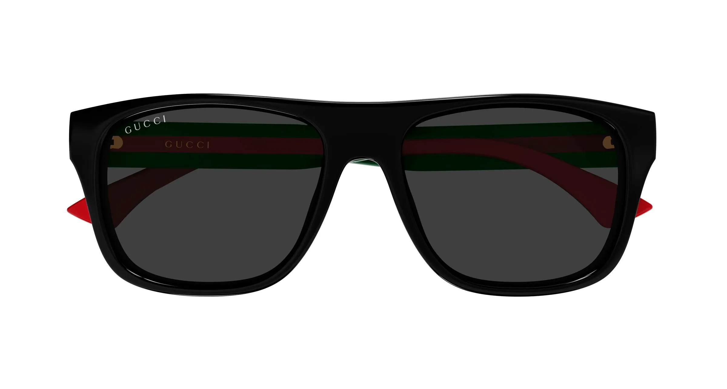 Gucci GG2119S 001 Occhiali da sole Acetato Nero Grigio Squadrata - immagine 2