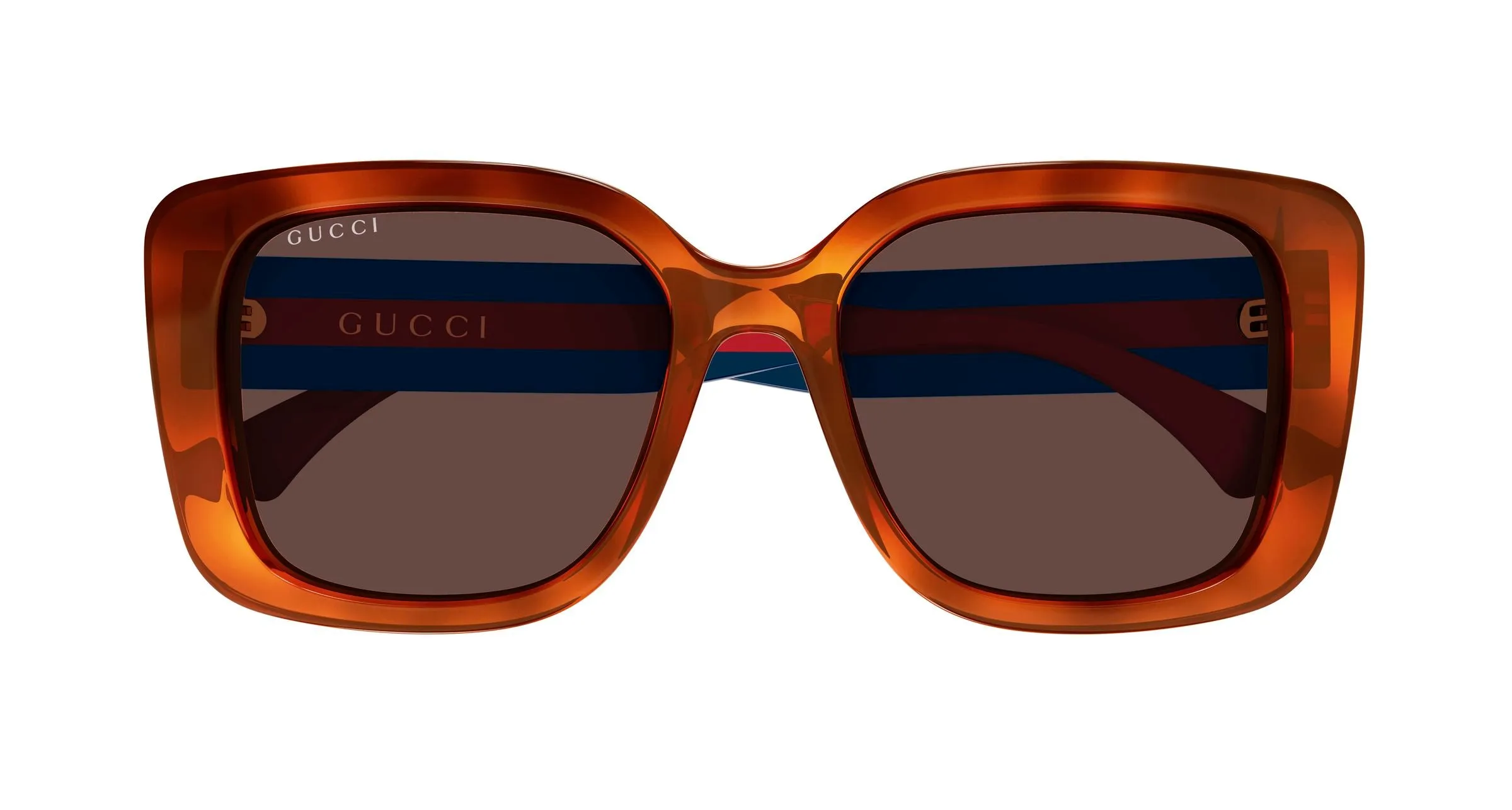 Gucci GG2118SA 004 Occhiali da sole Acetato Havana Marrone Farfalla - immagine 2