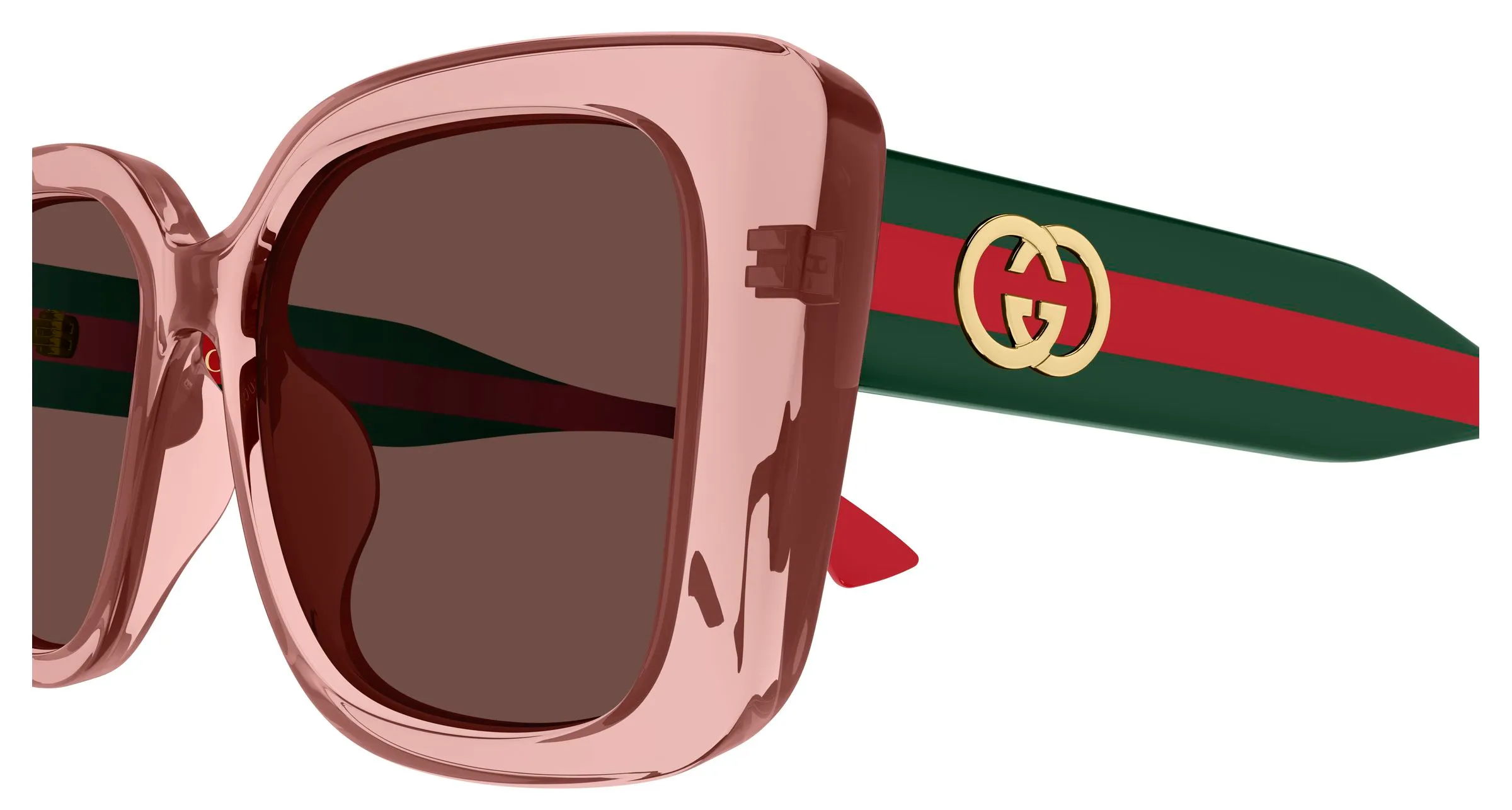 Gucci GG2118SA 003 Occhiali da sole Acetato Rosa Viola Farfalla - immagine 3
