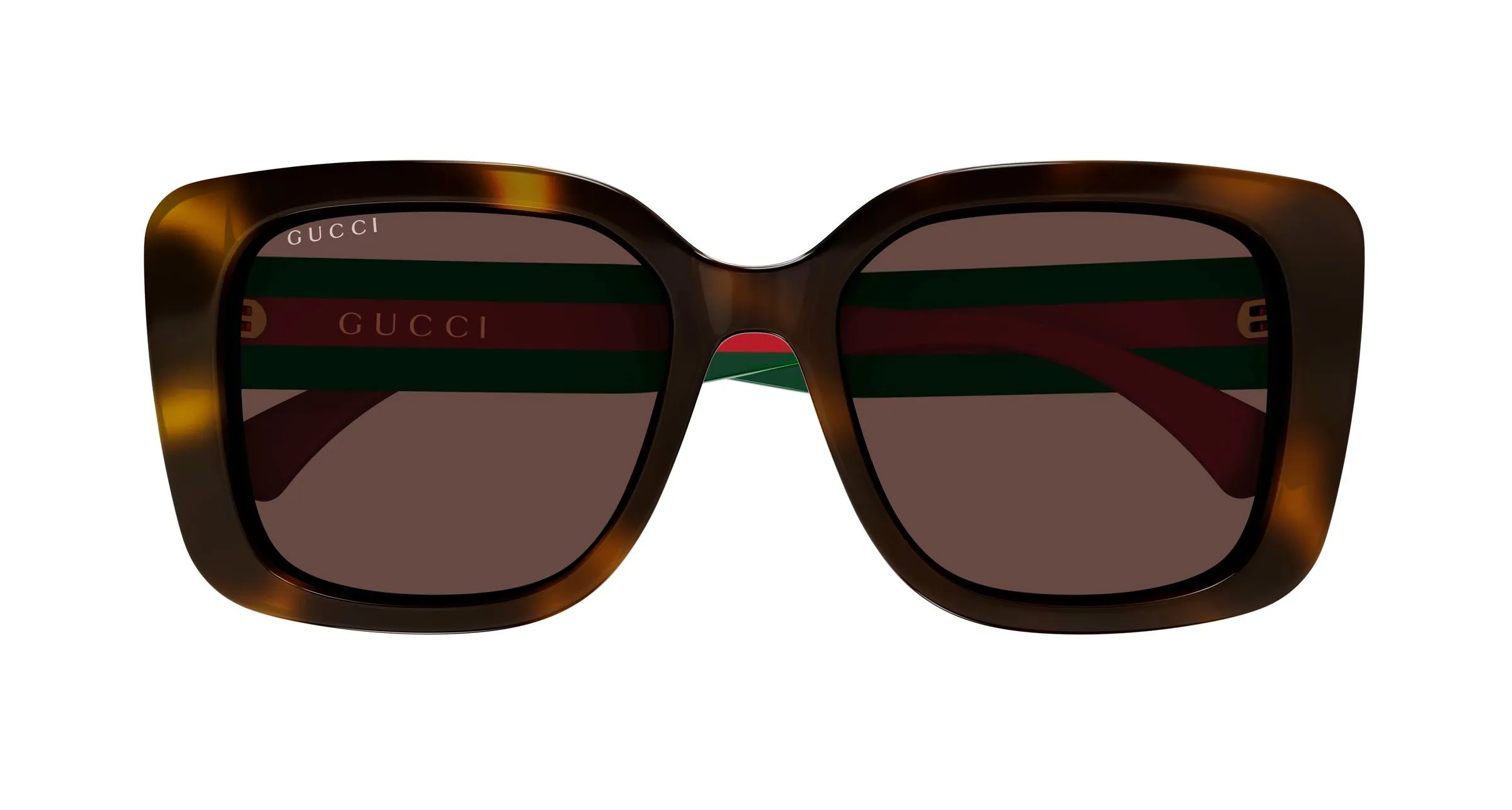 Gucci GG2118SA 002 Occhiali da sole Acetato Havana Marrone Farfalla - immagine 2