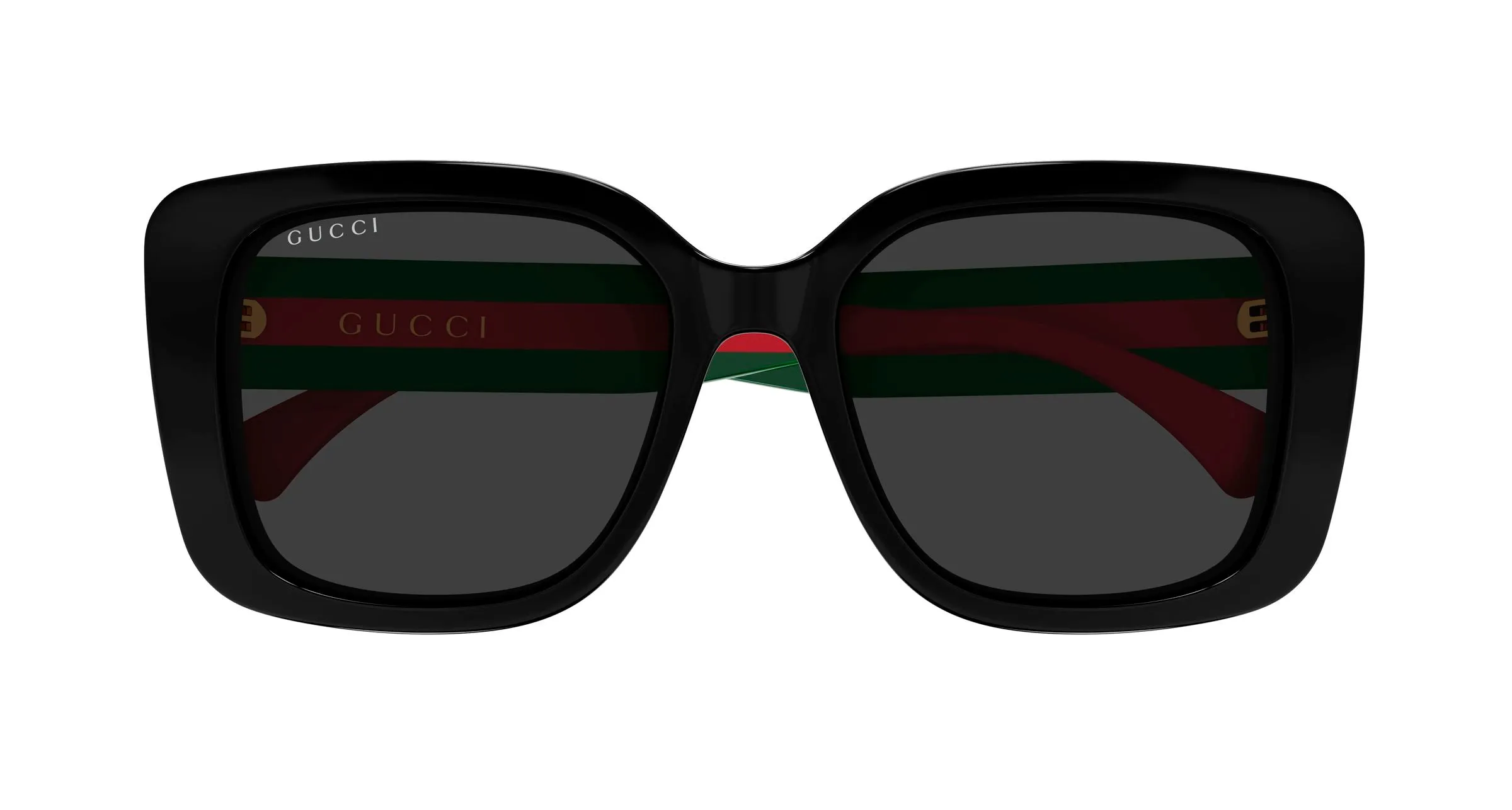 Gucci GG2118SA 001 Occhiali da sole Acetato Nero Grigio Farfalla - immagine 2