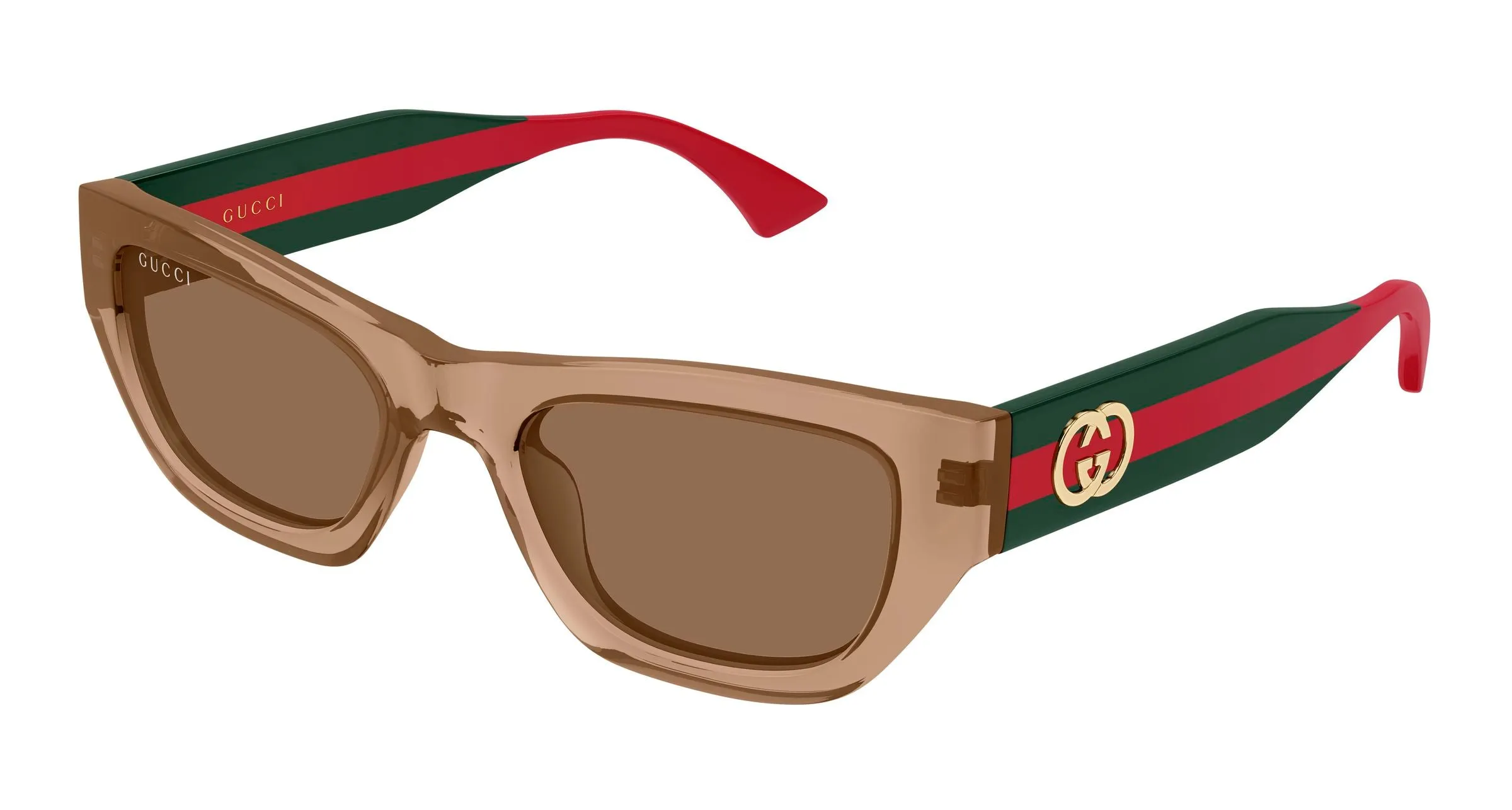 Gucci GG2116S 004 Occhiali da sole Acetato Marrone Marrone Cat Eye - immagine 1