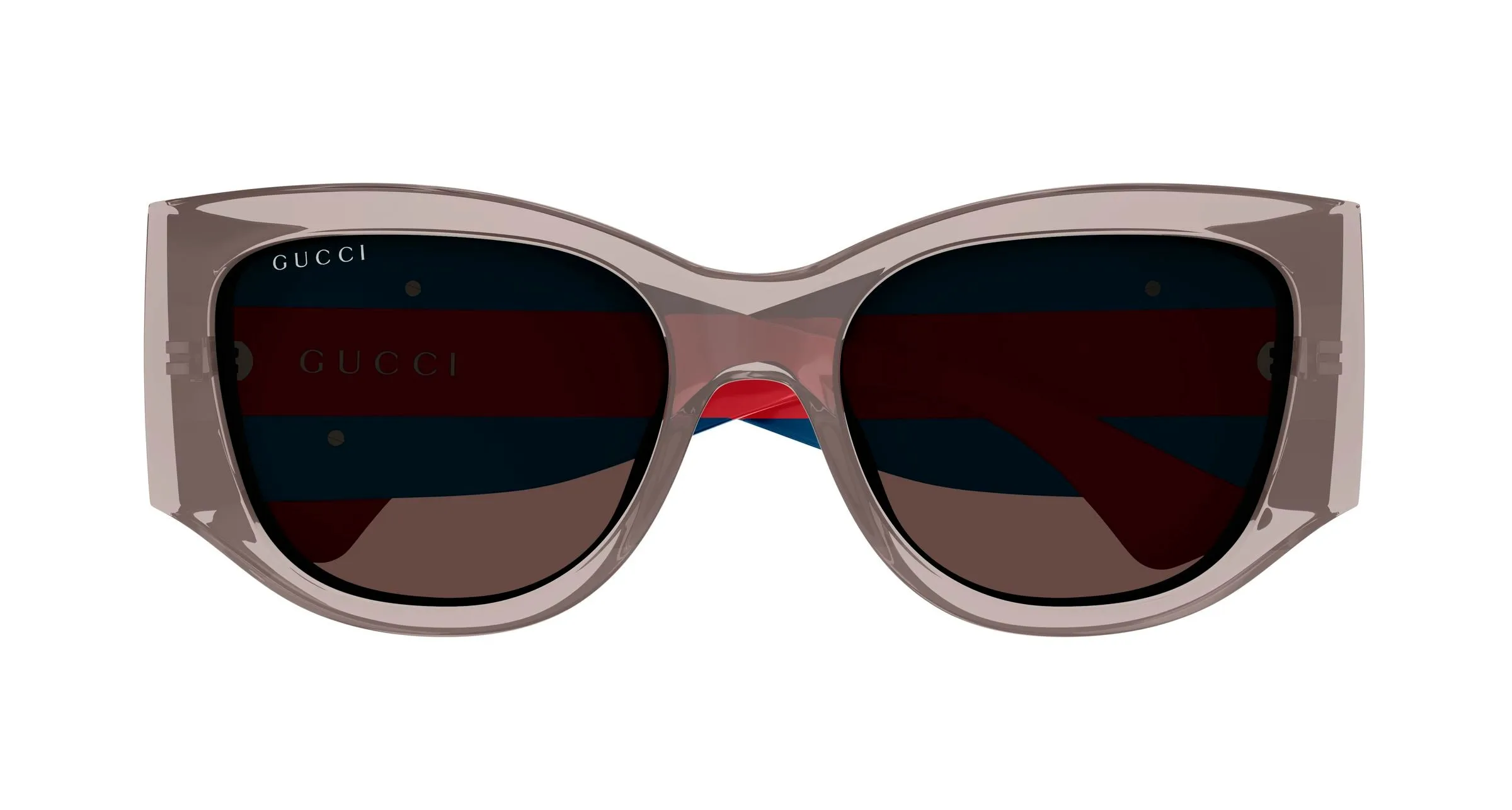 Gucci GG2115S 005 Occhiali da sole Acetato Grigio Marrone Cat Eye - immagine 2