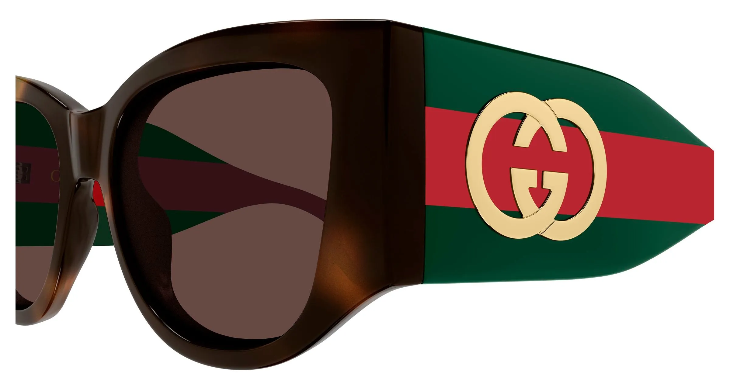 Gucci GG2115S 002 Occhiali da sole Acetato Havana Marrone Cat Eye - immagine 3