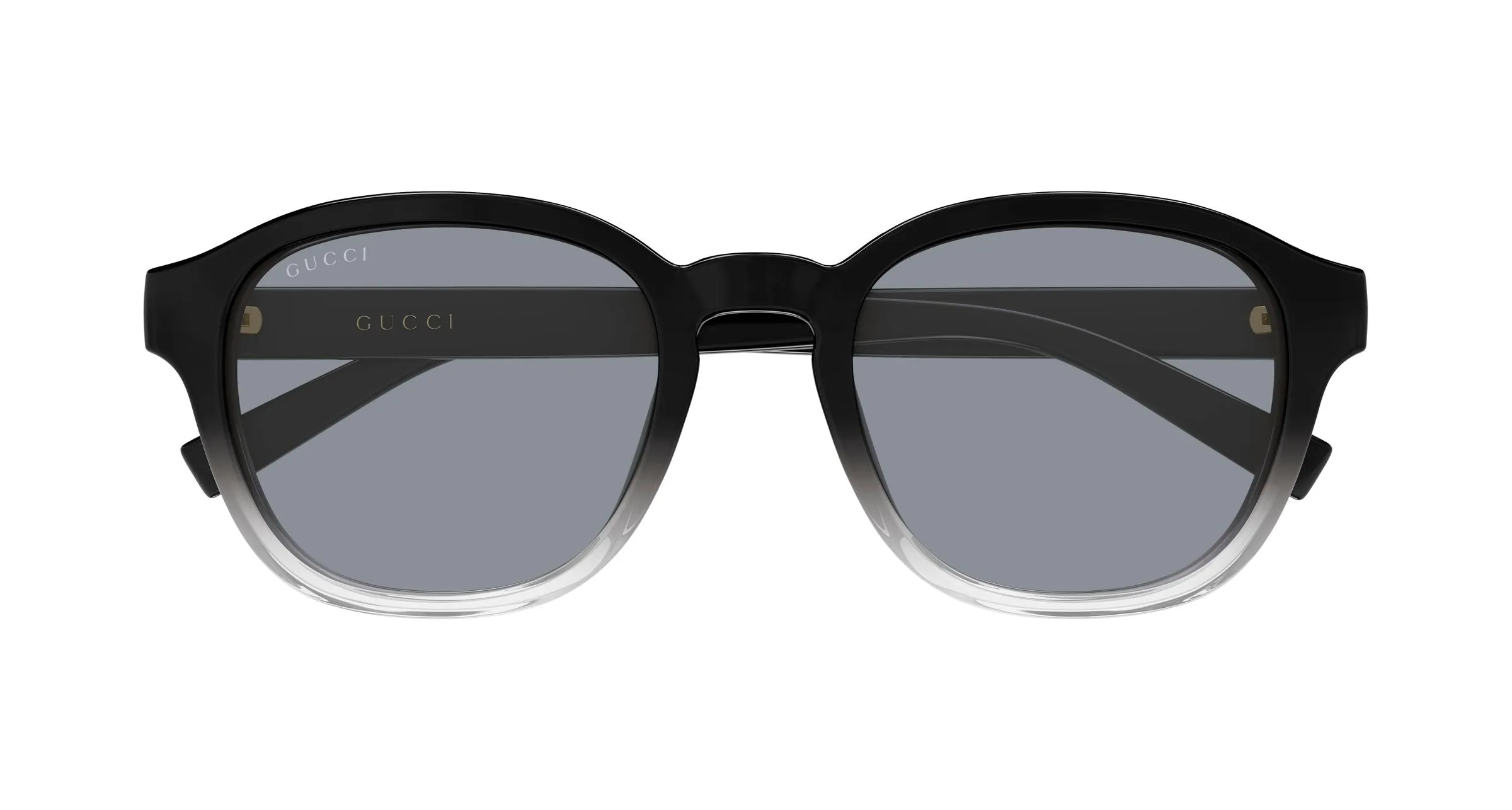 Gucci GG2109SK 003 Occhiali da sole Iniettato Nero Grigio Rotonda - immagine 2